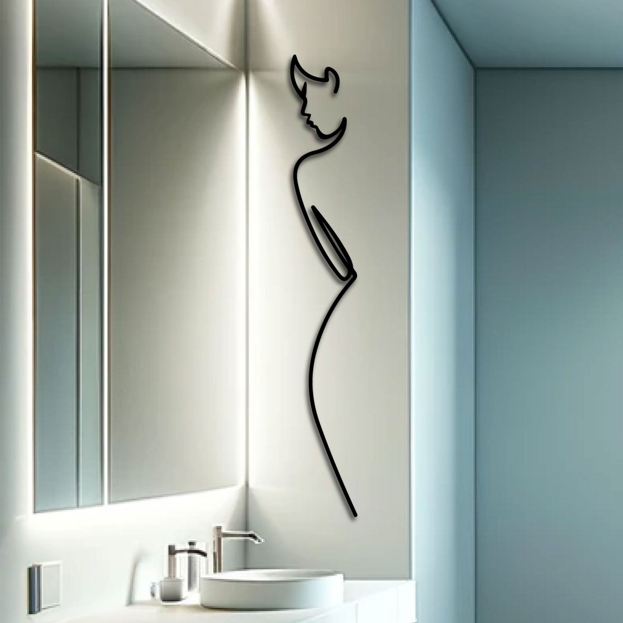 Metal Wall Decoration - Minimalist Elegance