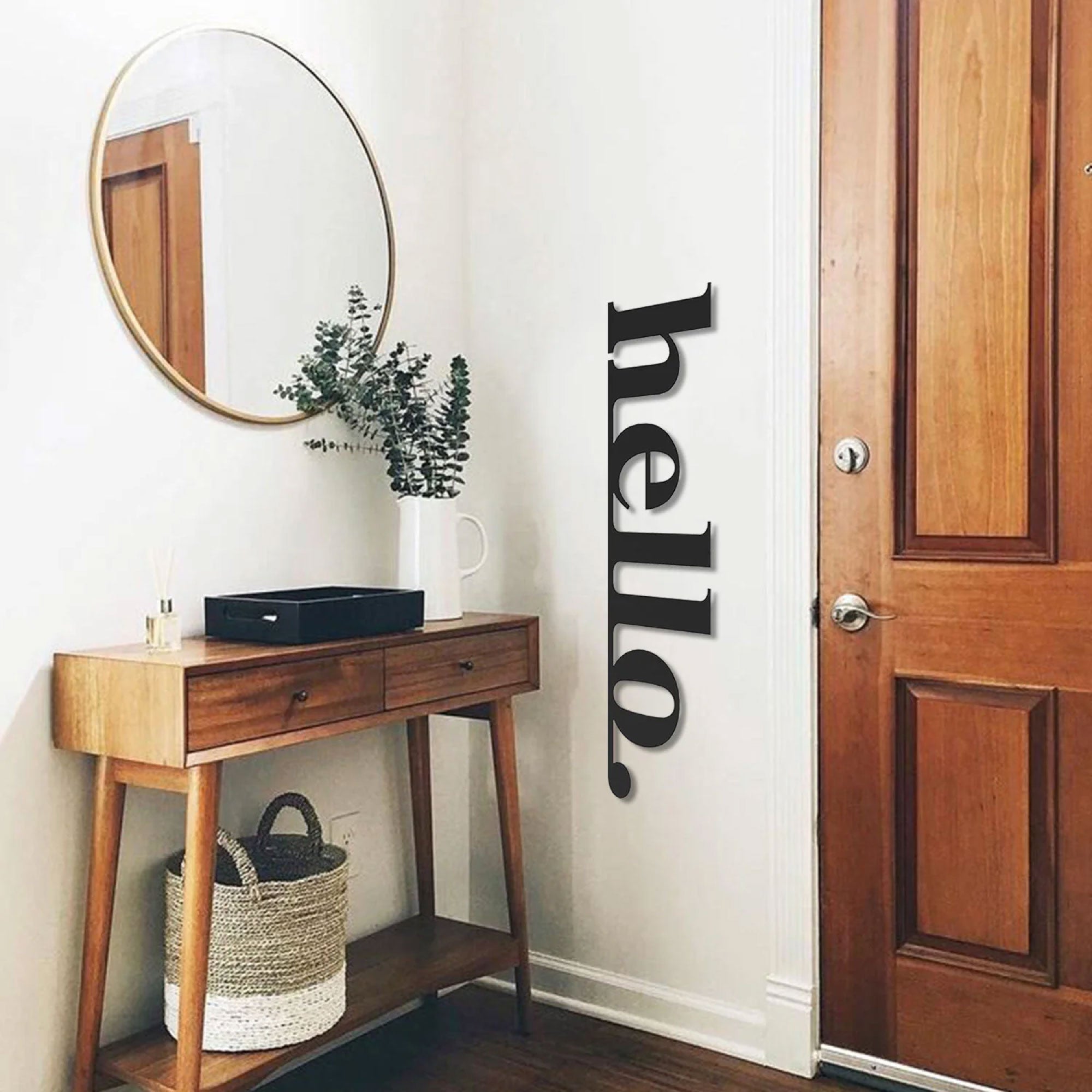 Décoration Murale en Métal - Hello