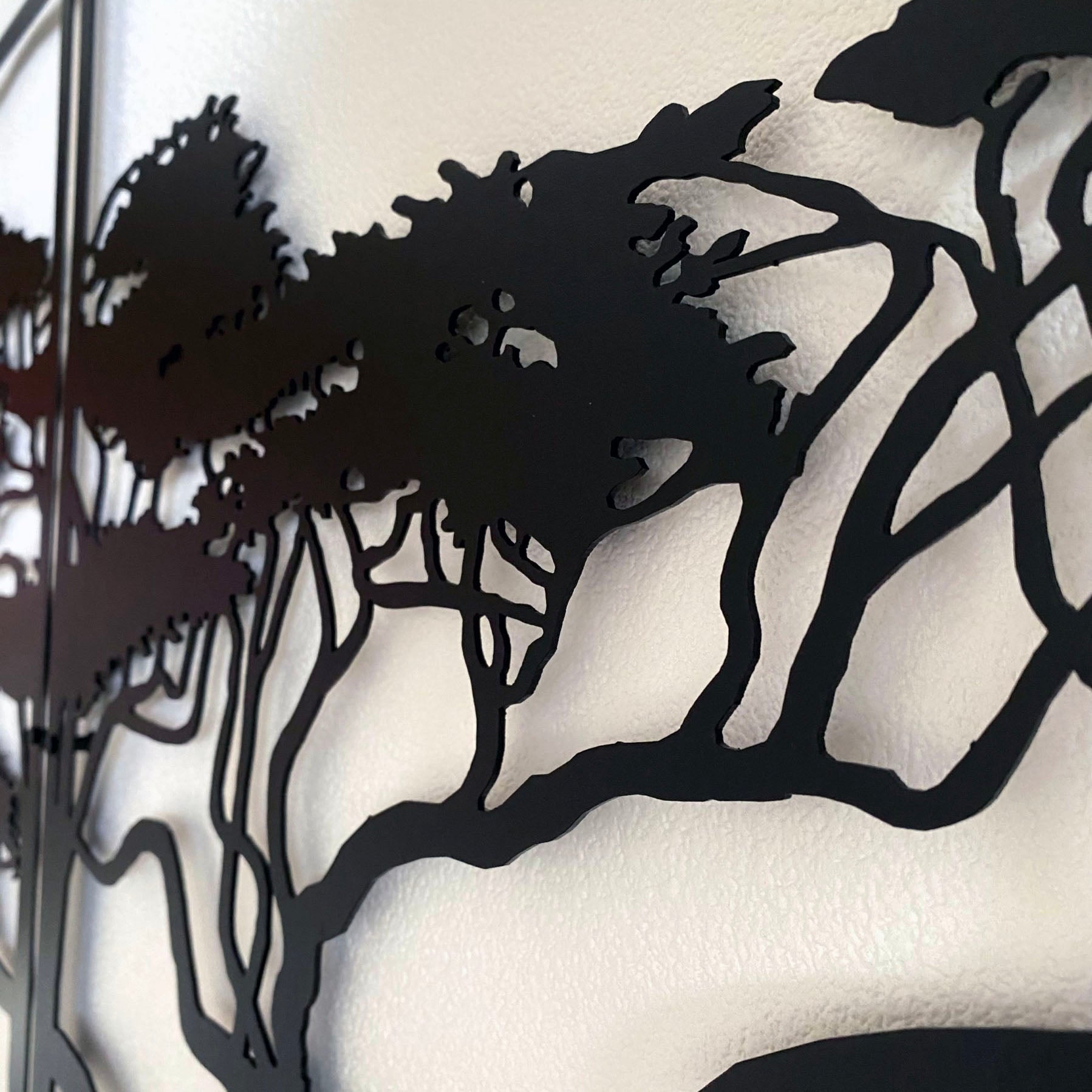 Metalen Muurdecoratie - Afrikaanse boom