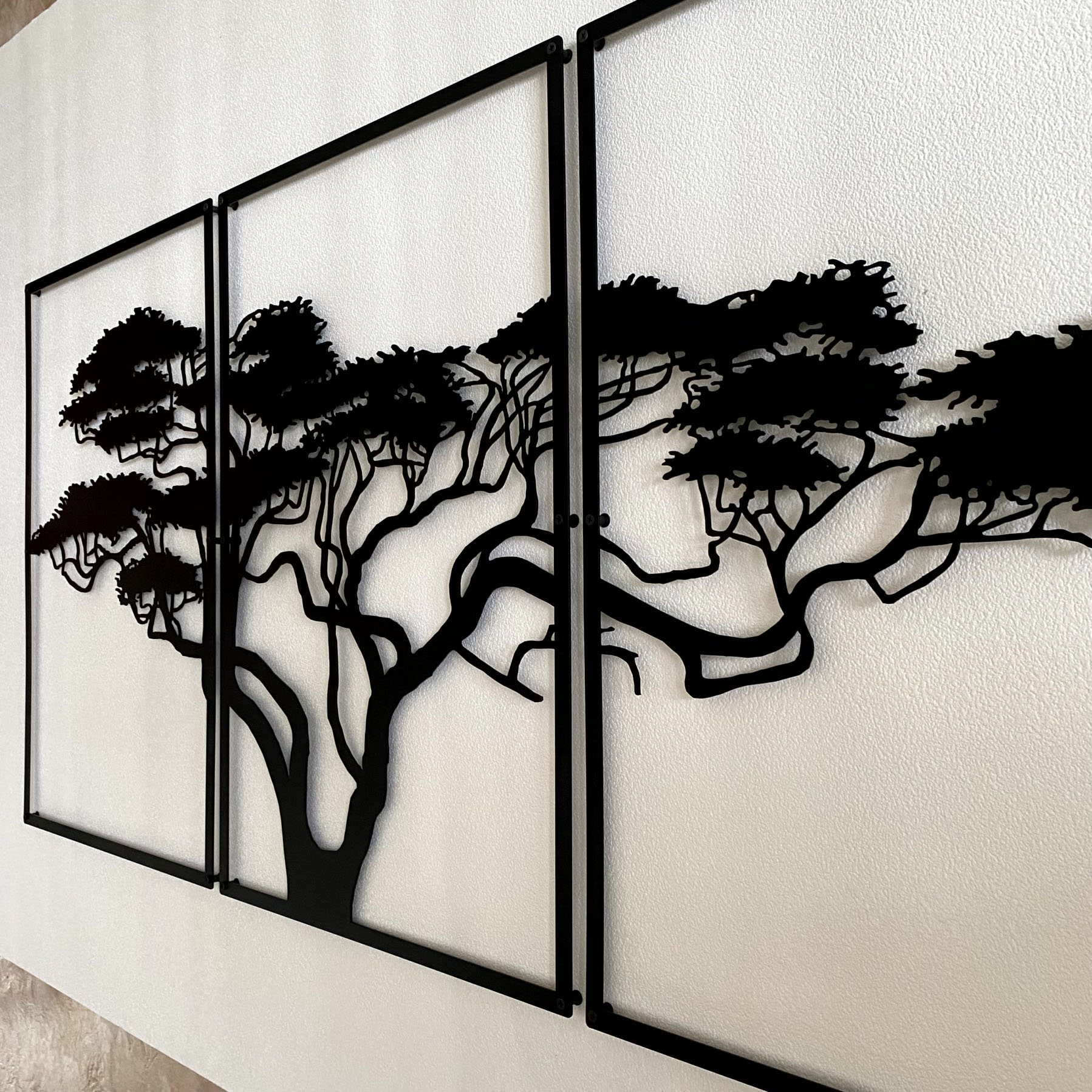 Décoration Murale en Métal - Arbre africain