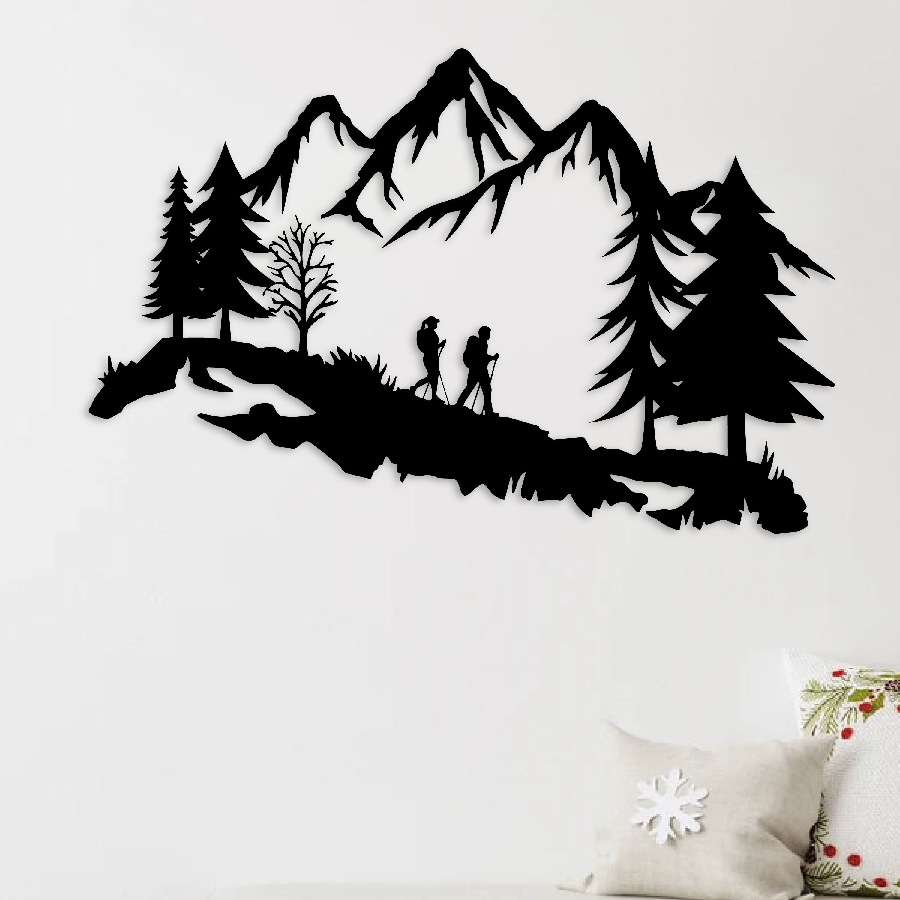 Decoración de Pared de Metal - Los Aventureros de la Montaña (v2)