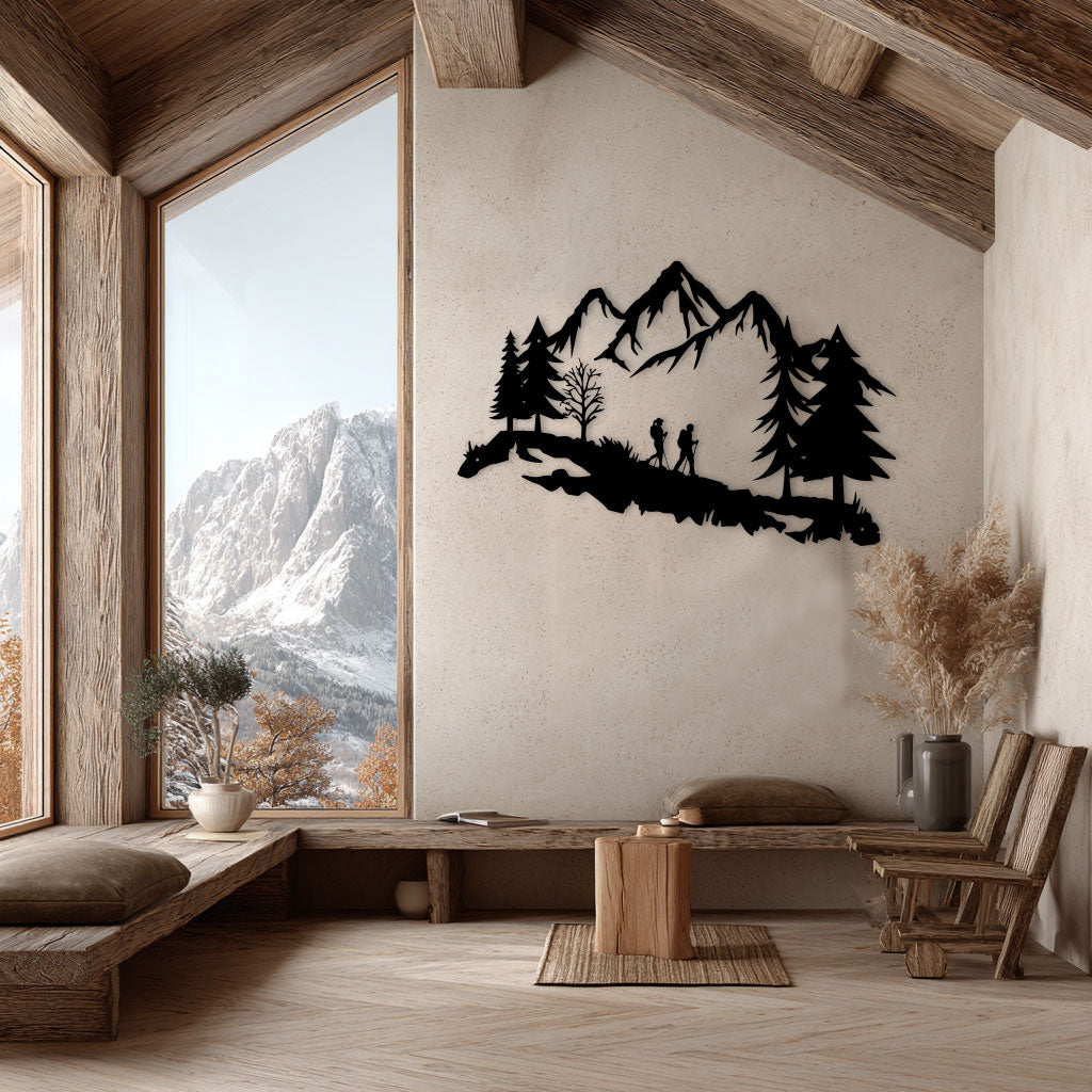 Metal Wall Decoration - Adventurers of the Mountain (v2)