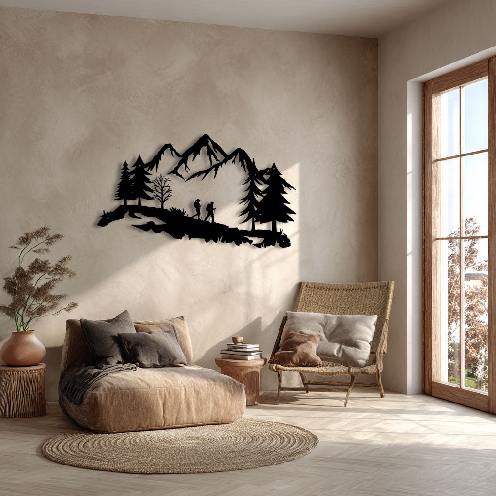 Metal Wall Decoration - Adventurers of the Mountain (v2)