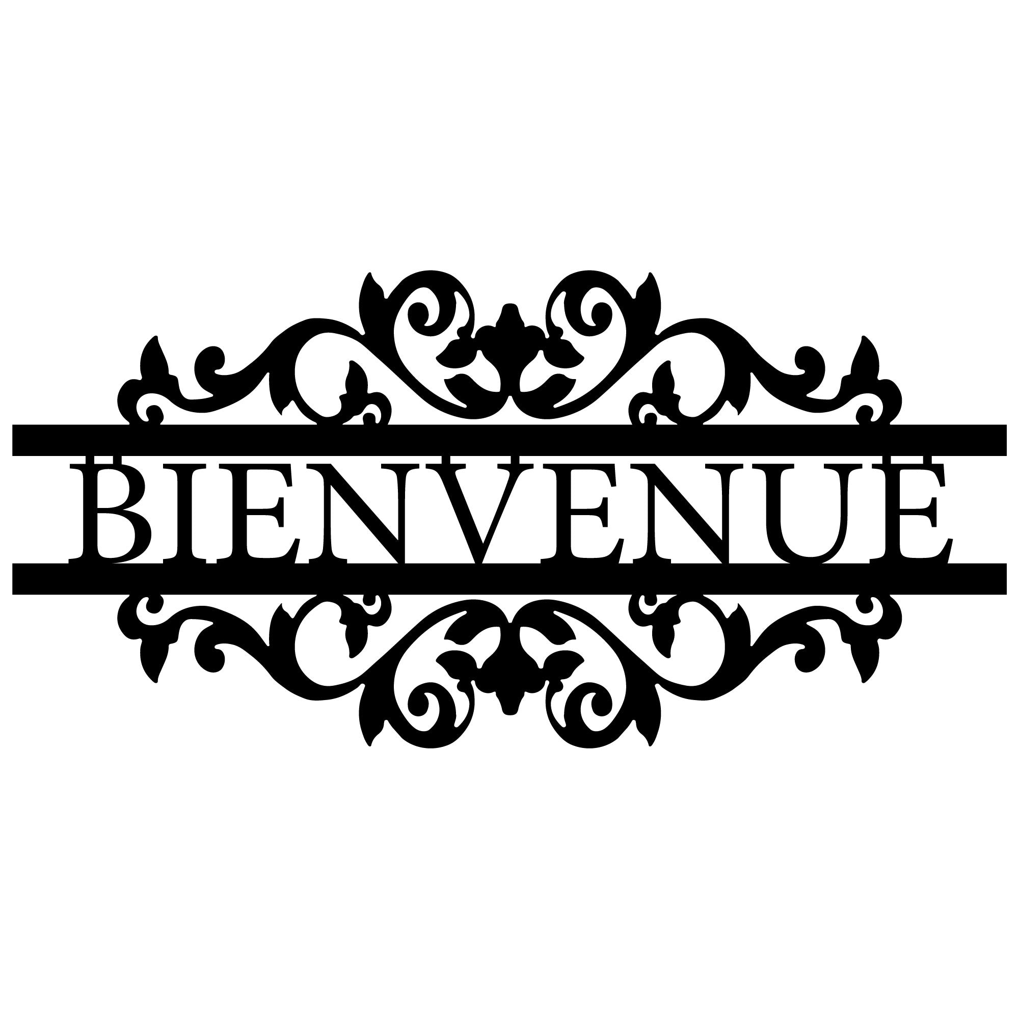 Metal Wall Decoration - Bienvenue