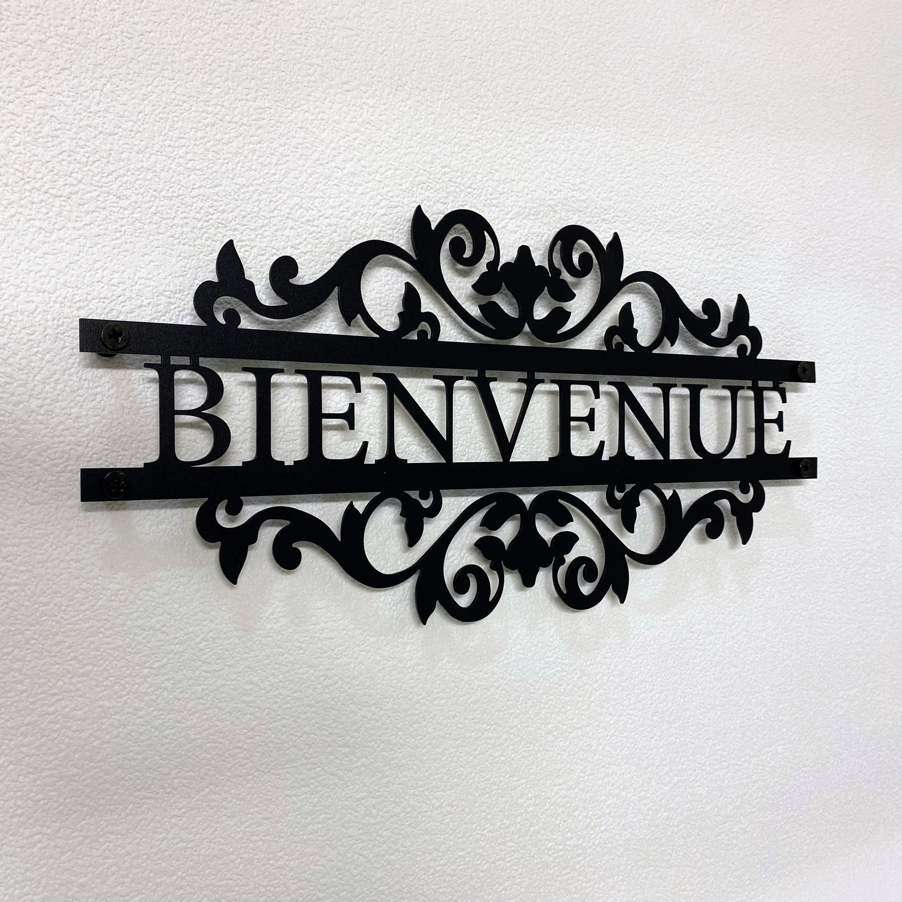 Metal Wall Decoration - Bienvenue