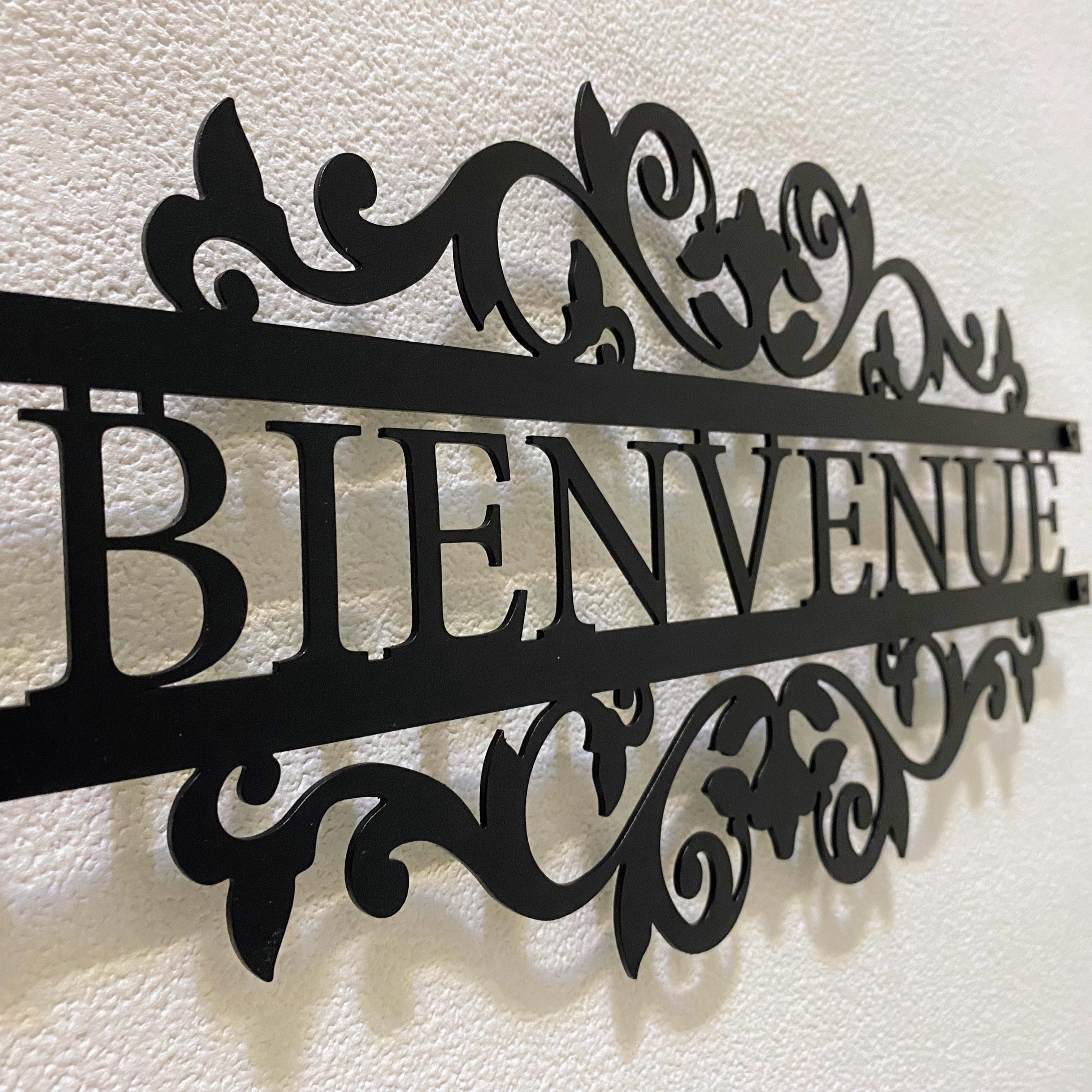 Metal Wall Decoration - Bienvenue