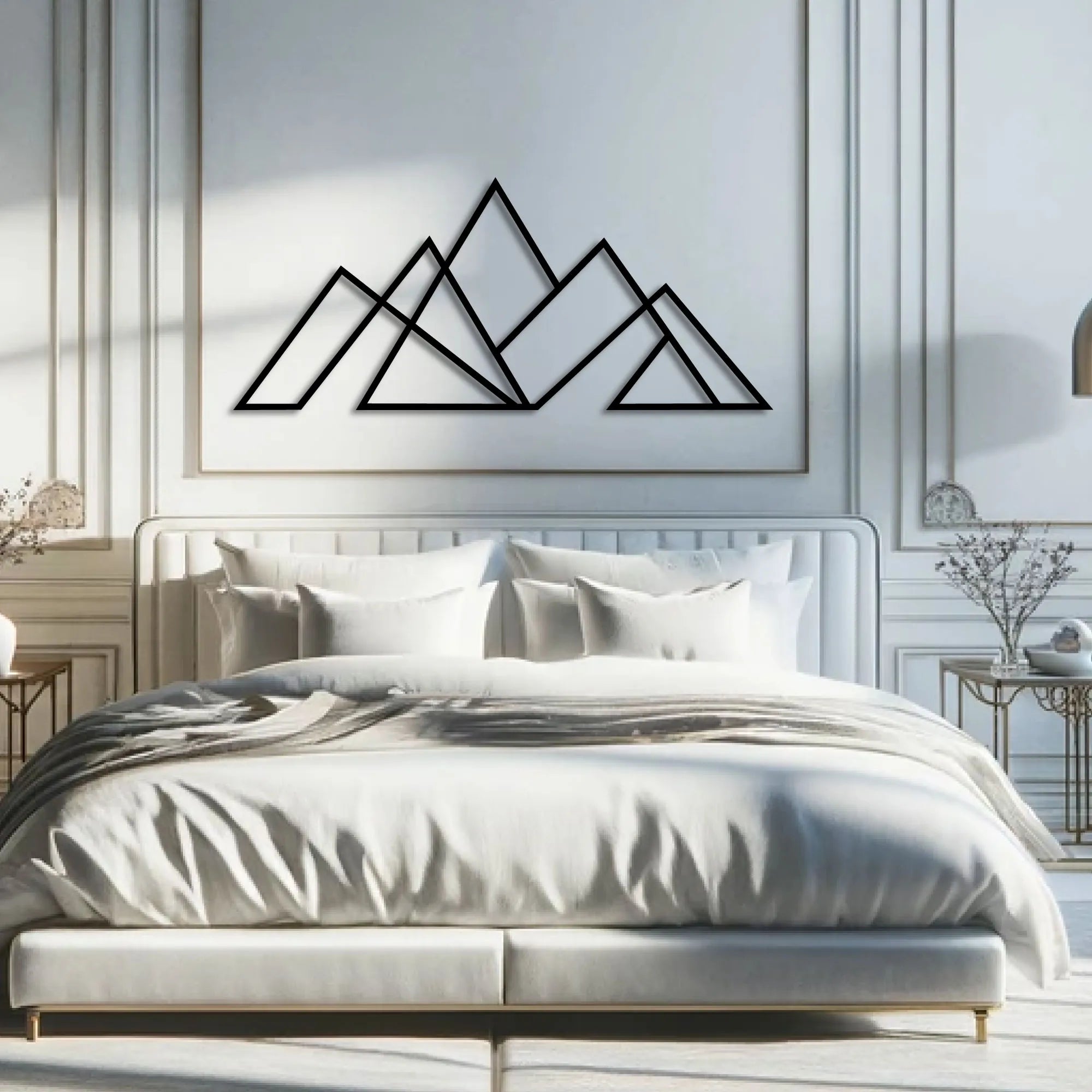 Décoration murale en métal - Montagne