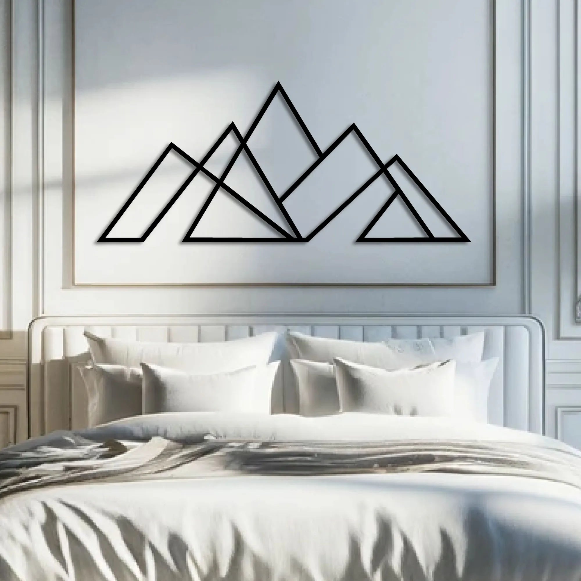 Décoration murale en métal - Montagne