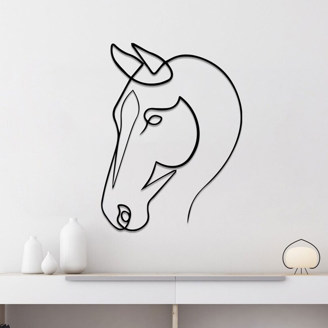 Décoration Murale en Métal - Cheval
