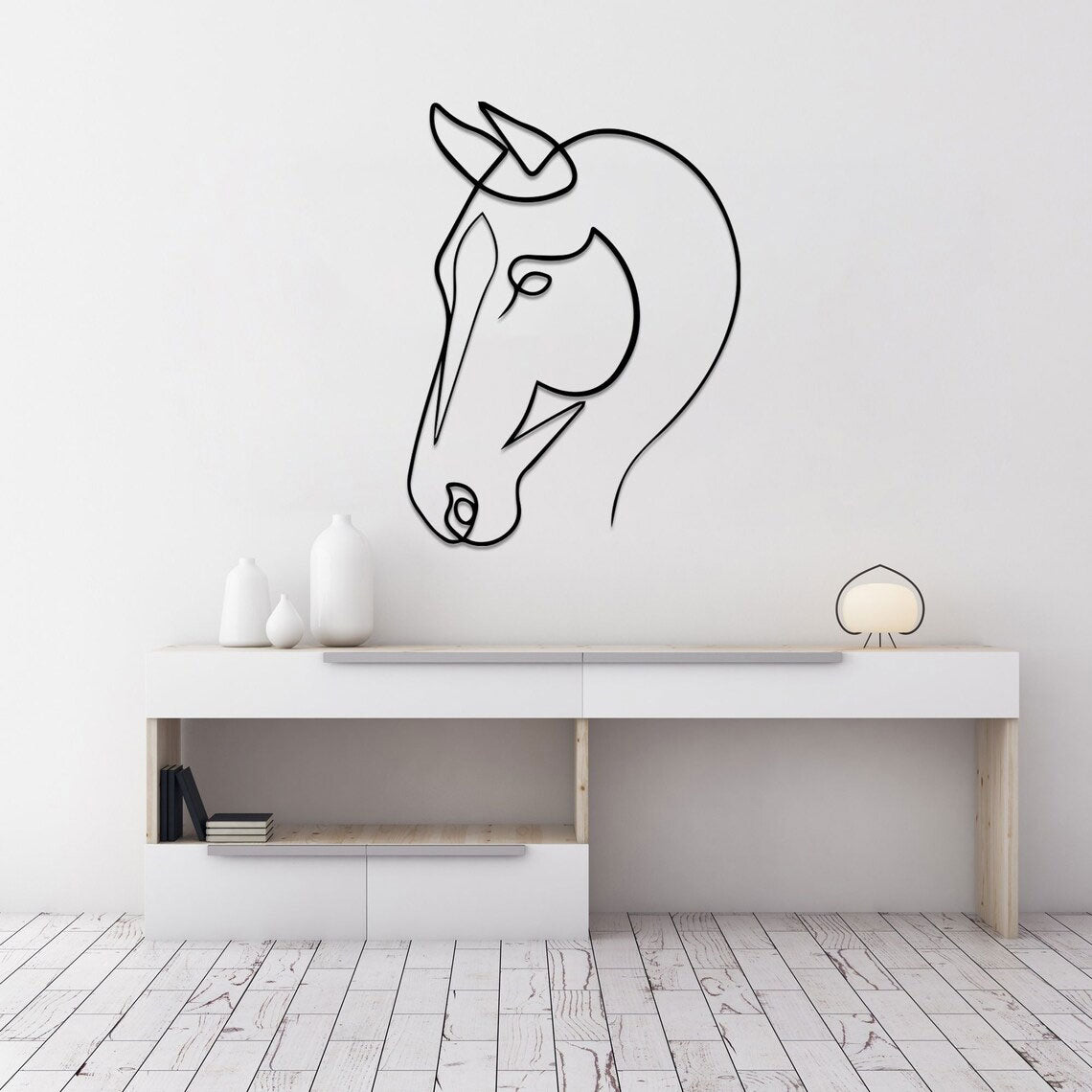 Décoration Murale en Métal - Cheval