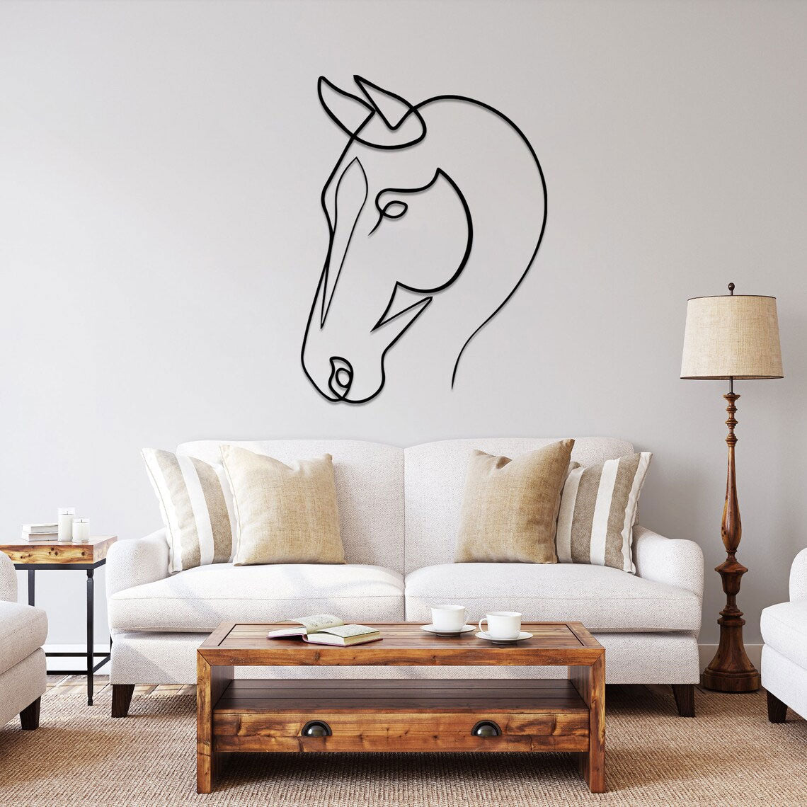 Décoration Murale en Métal - Cheval