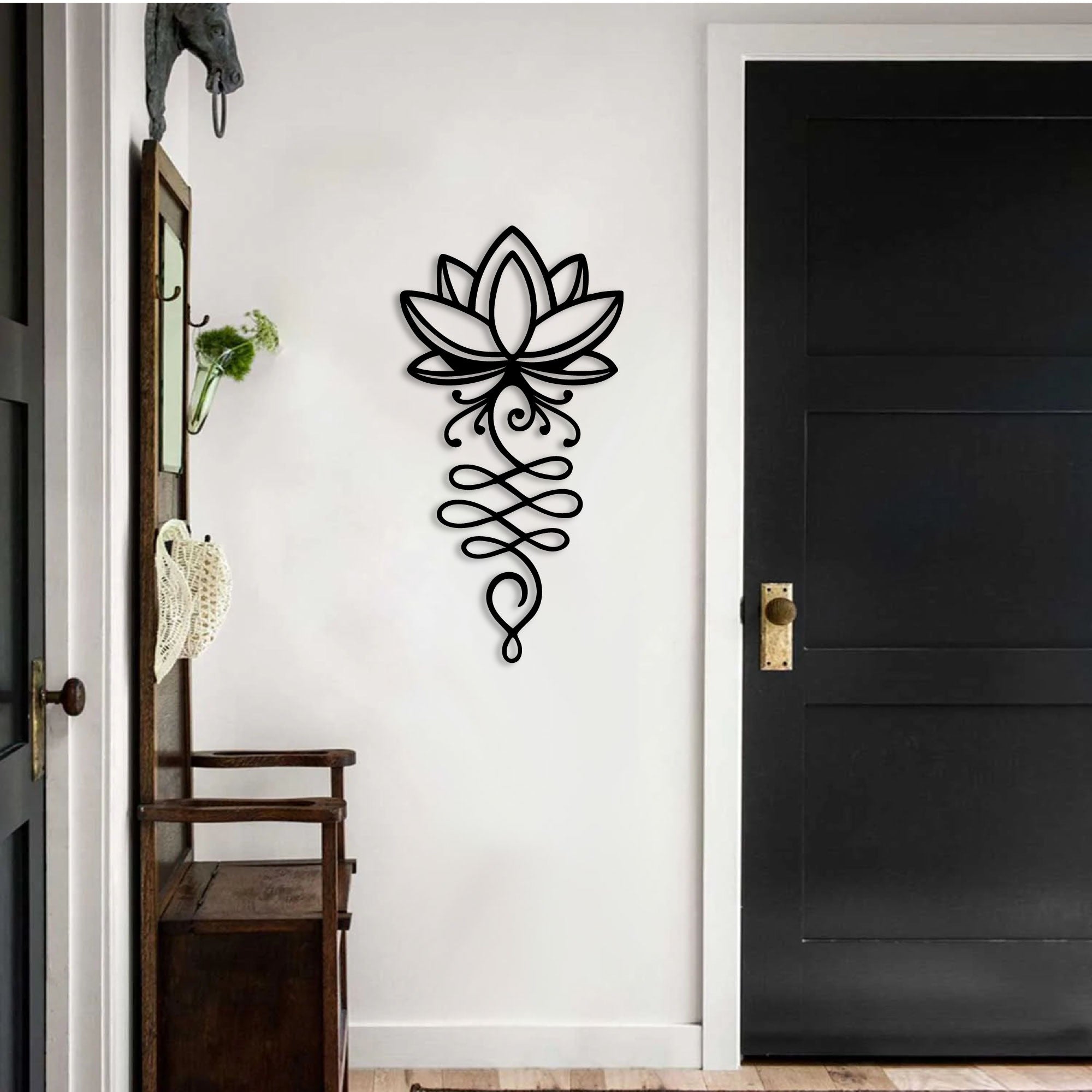 Décoration Murale en Métal - Lotus (V01)