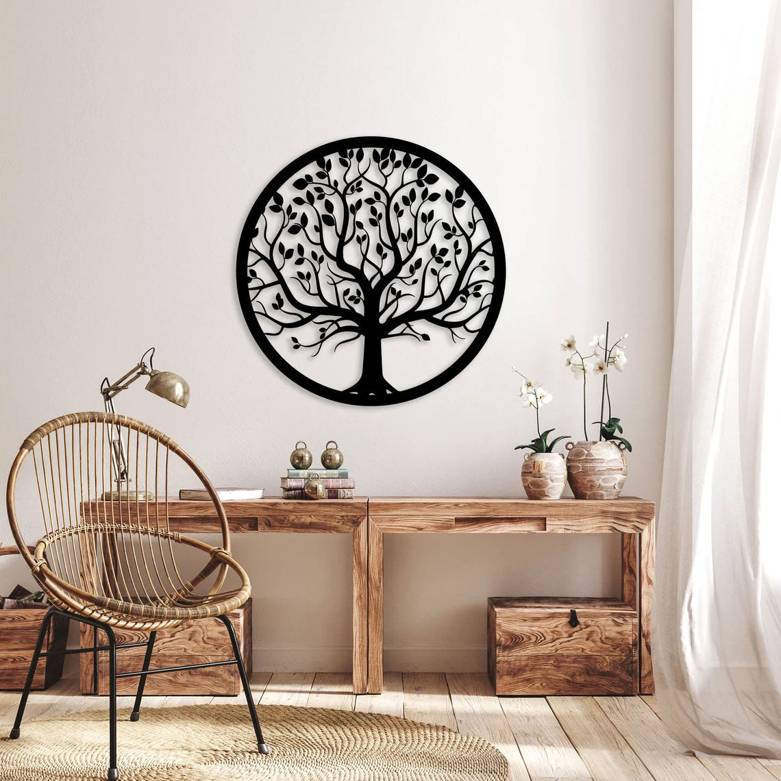 Décoration Murale en Métal - Arbre de vie (RTOL2)