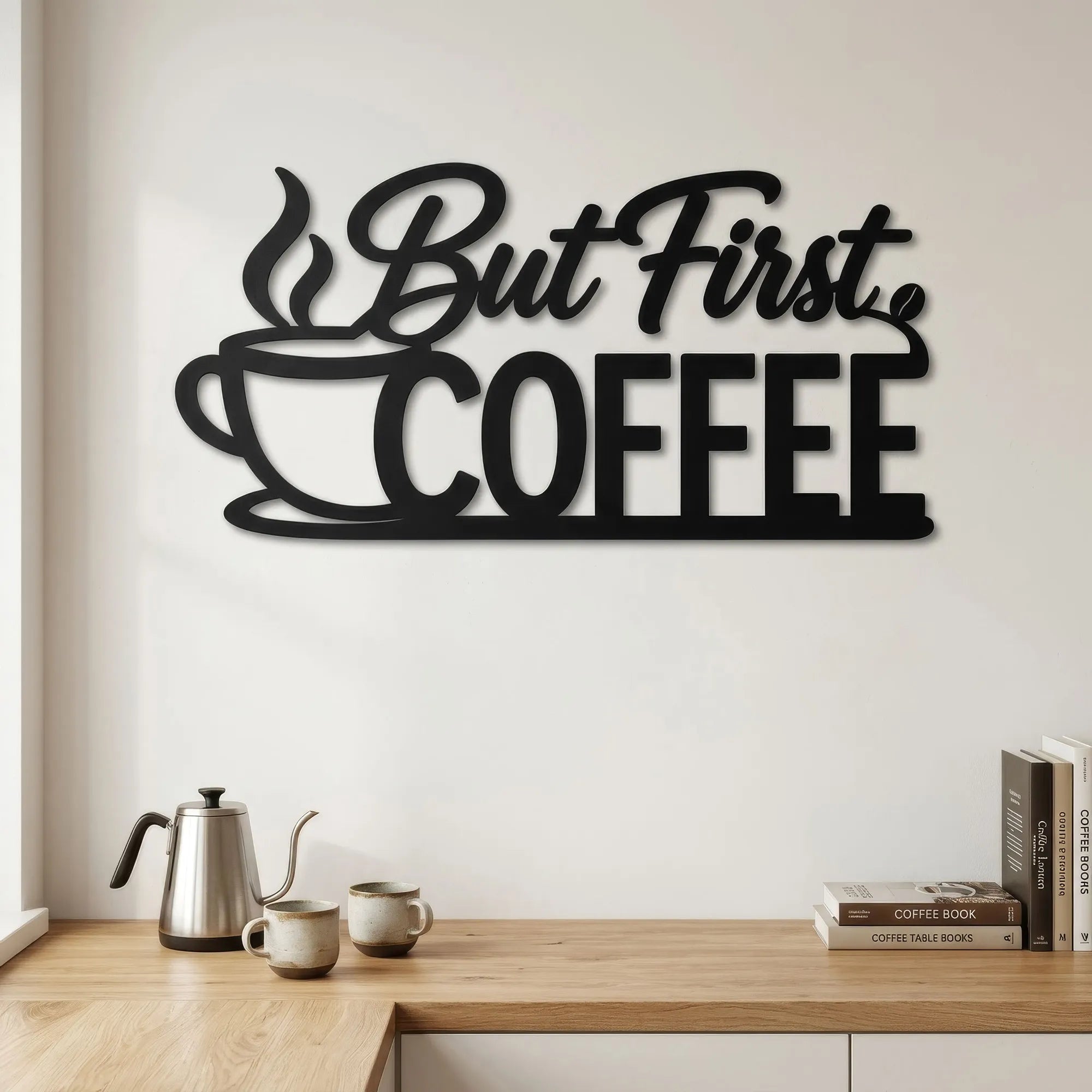 But First, Coffee Metal Wall Art