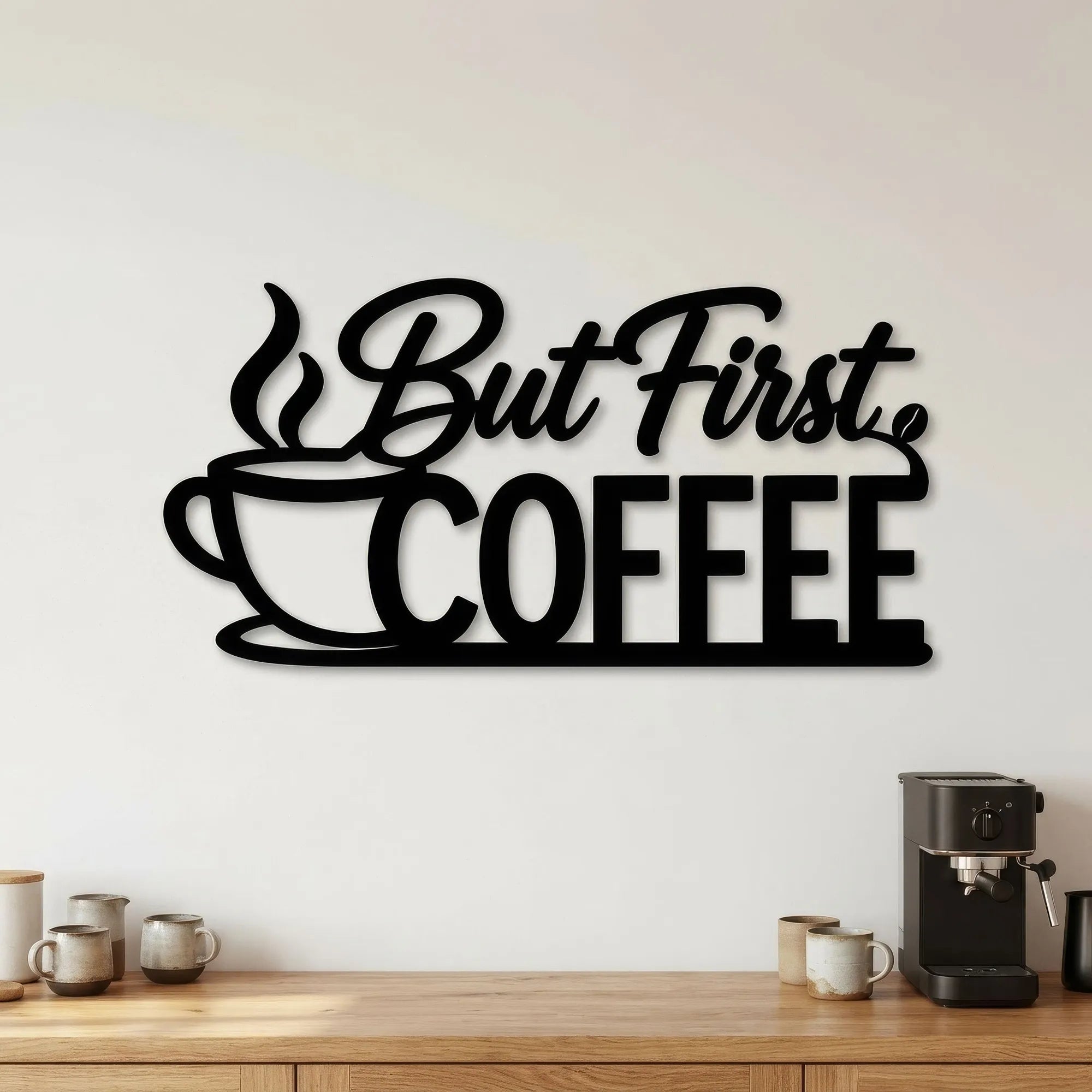 But First, Coffee Metal Wall Art