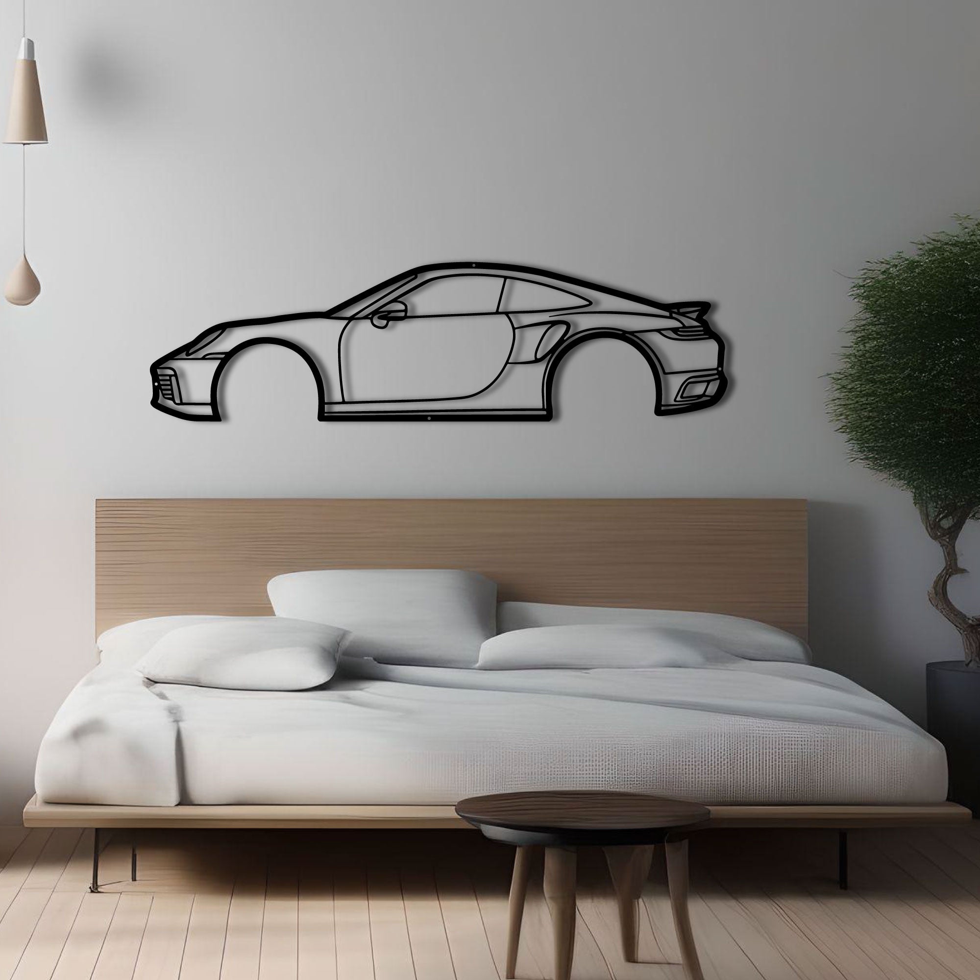 Décoration Murale en Métal - Carrera 911
