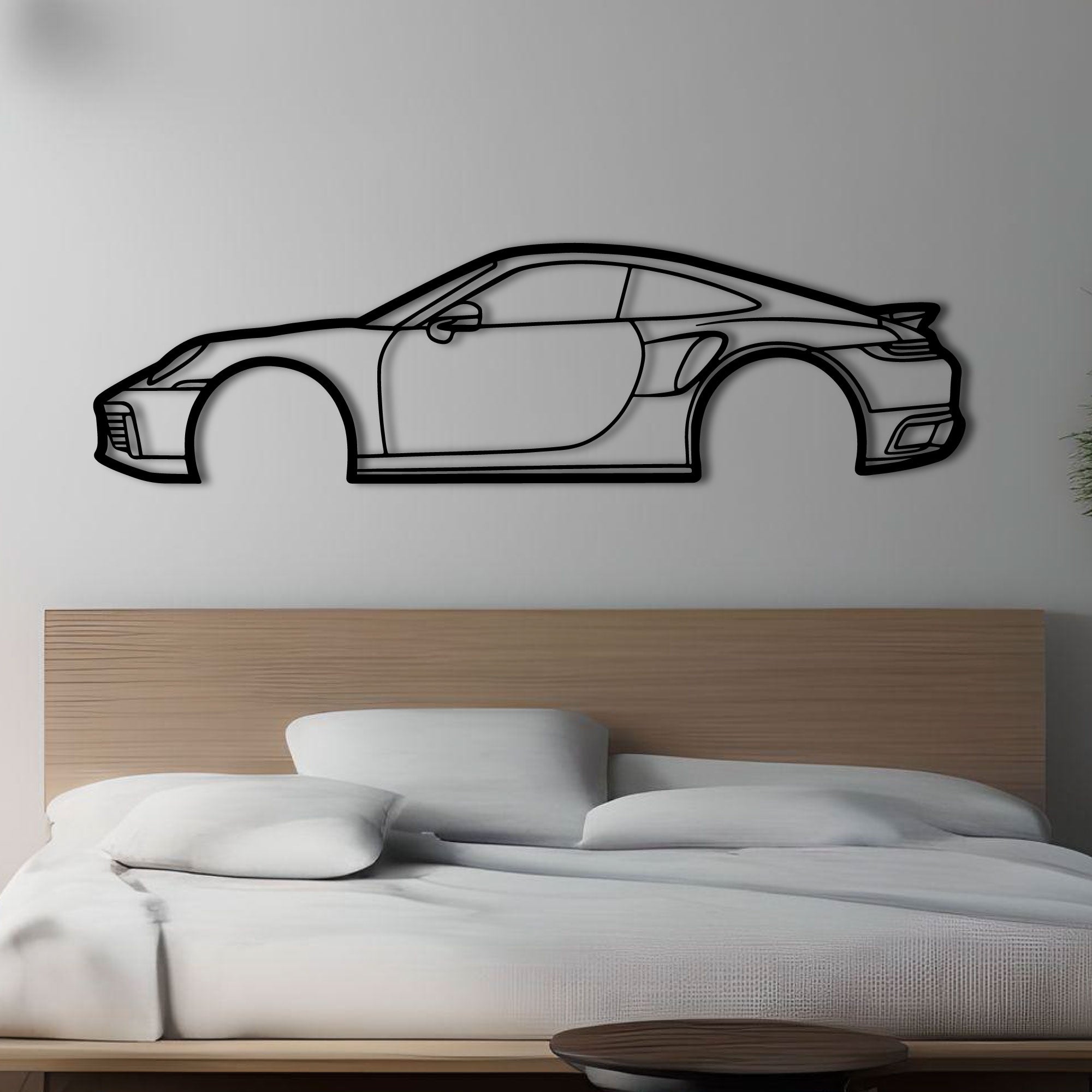 Décoration Murale en Métal - Carrera 911