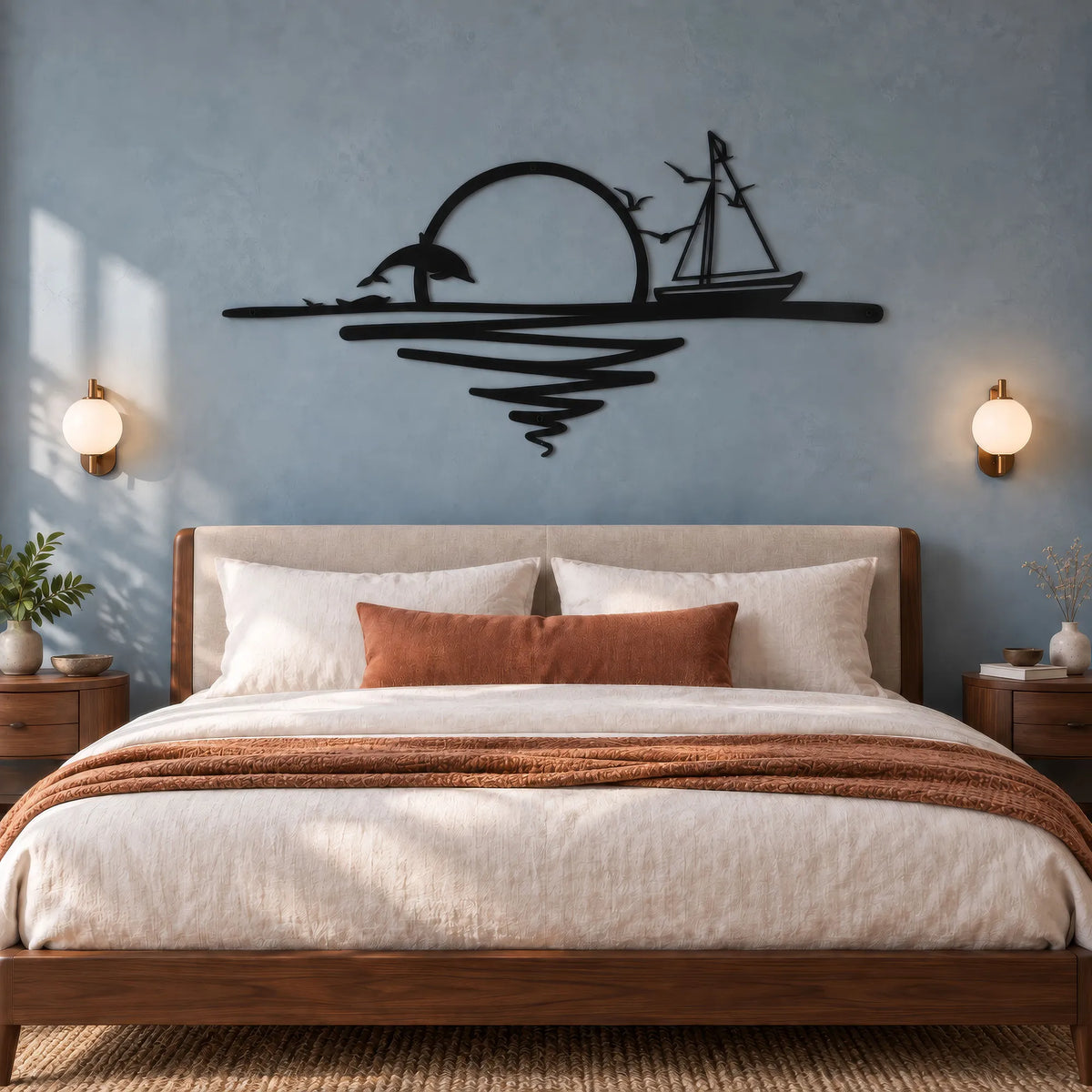 Décoration murale en métal - Lever du soleil (SUN.02)