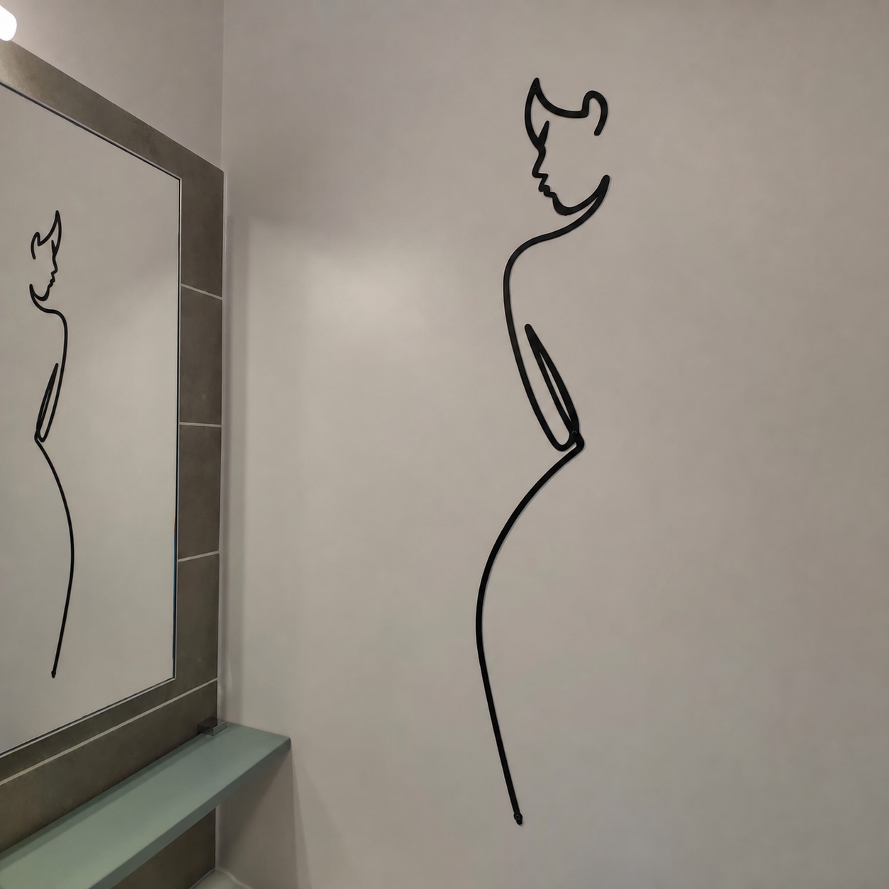 Décoration Murale en Métal - Élégance minimaliste