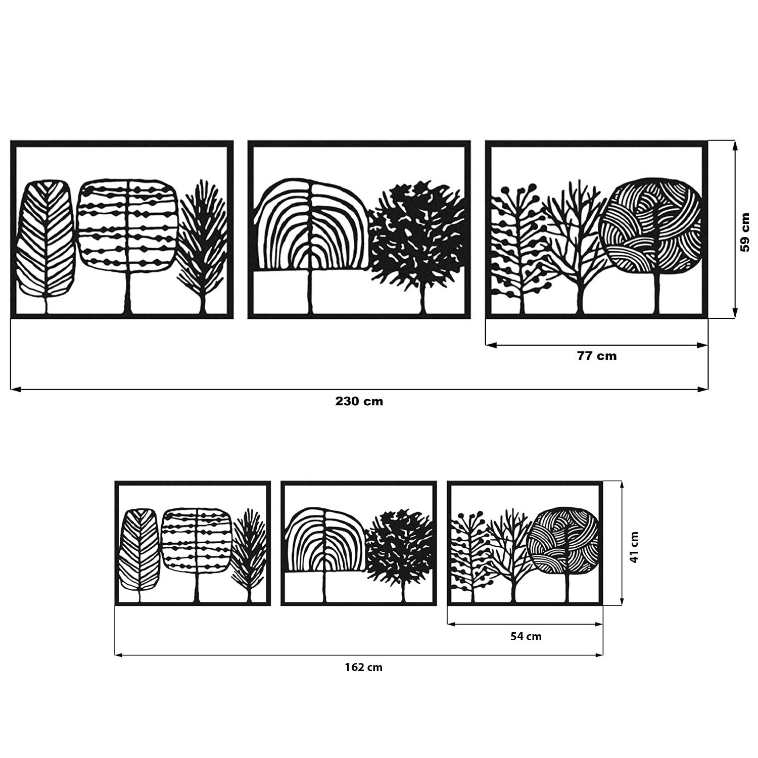 Décoration Murale en Métal - Forêt de bonbon (V.01)
