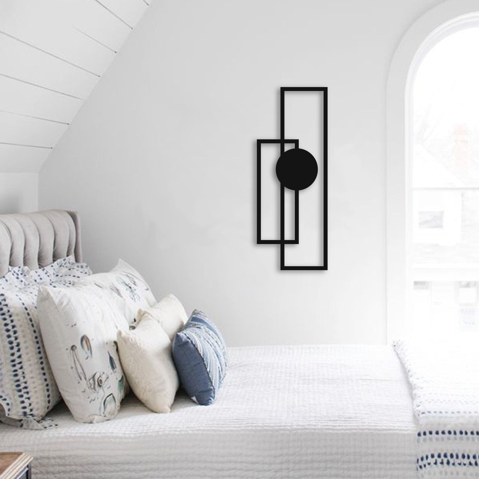 Décoration murale en métal - Sérénité Géométrique (v01) - 003