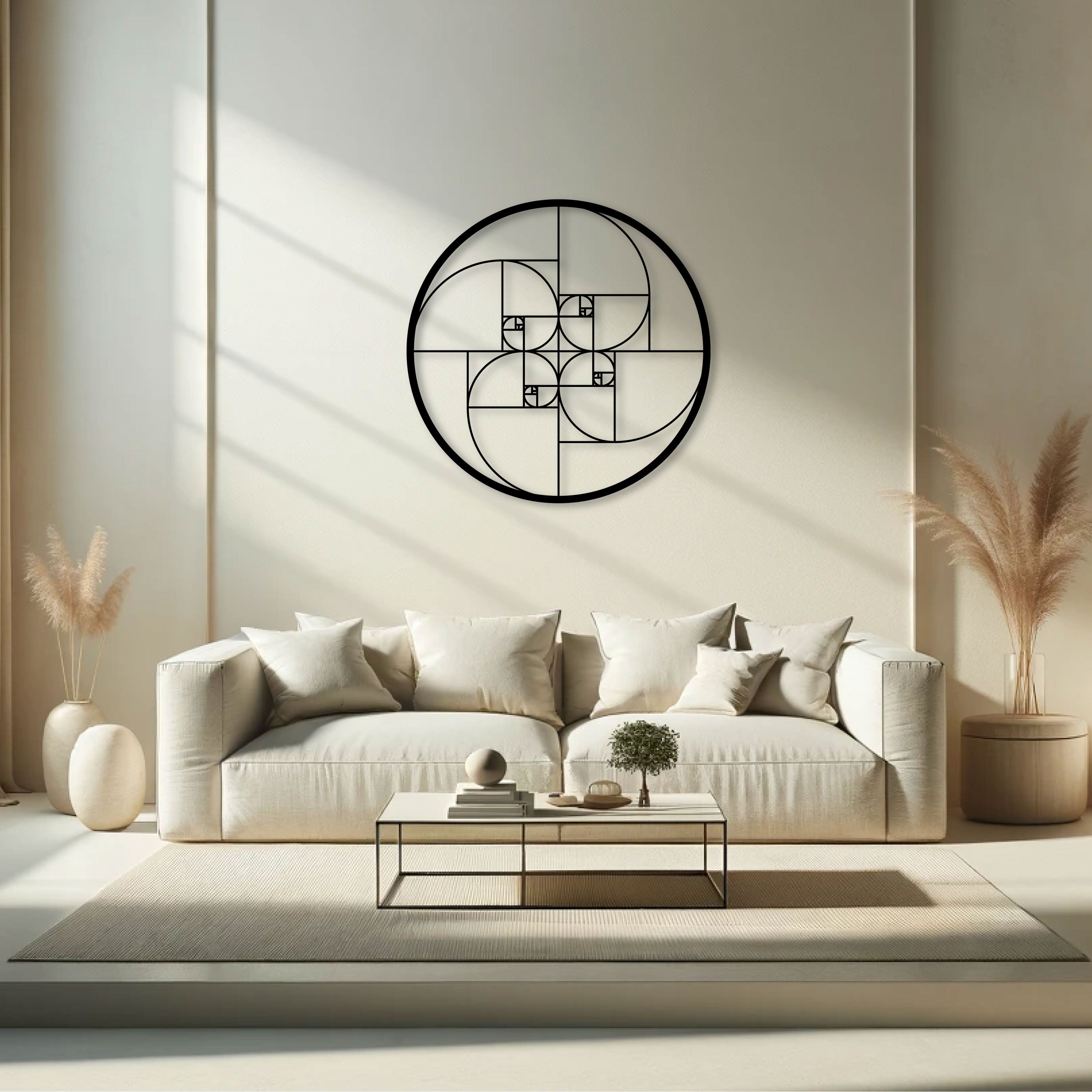 Décoration Murale en Métal - Nombre d’Or