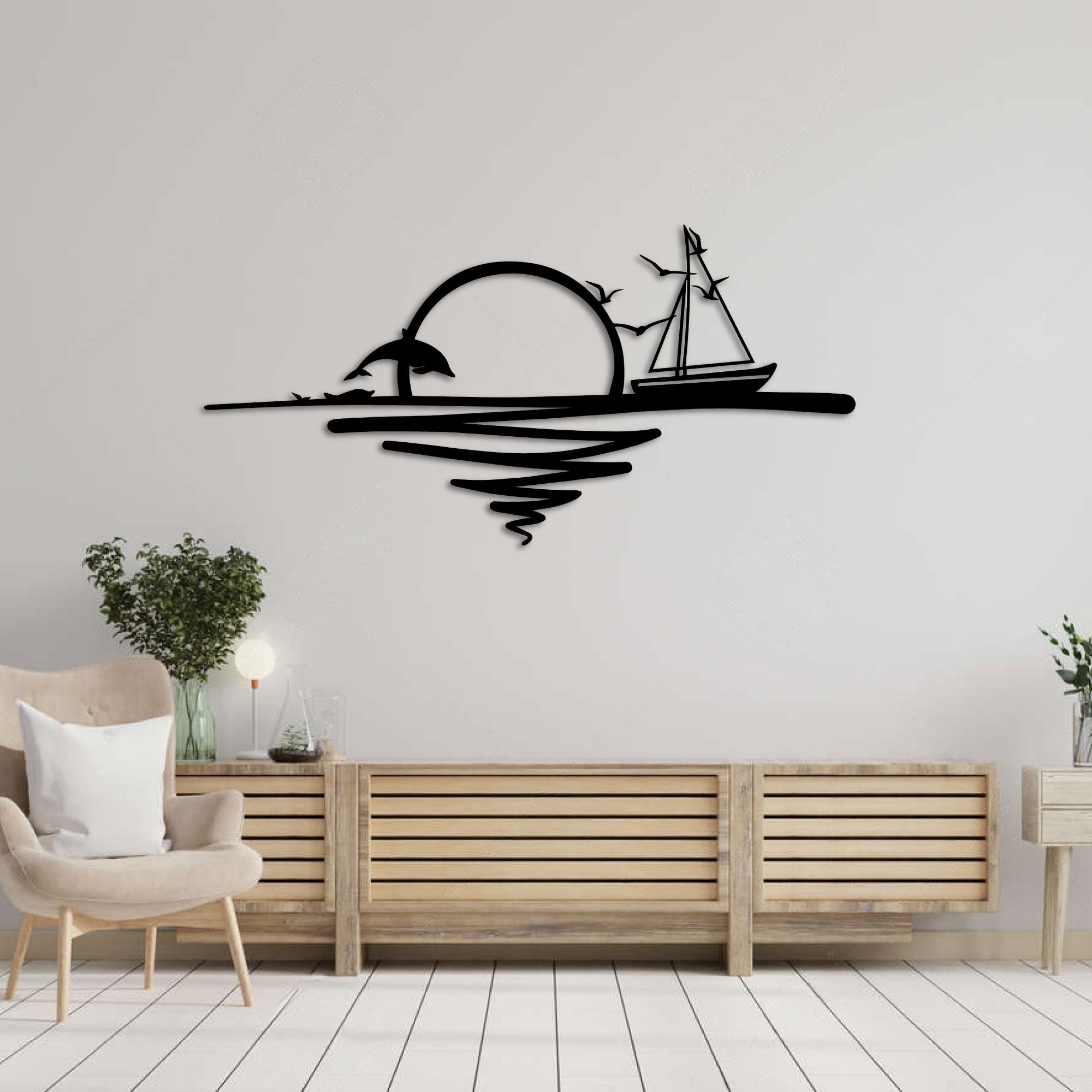 Décoration murale métal | Lever du soleil