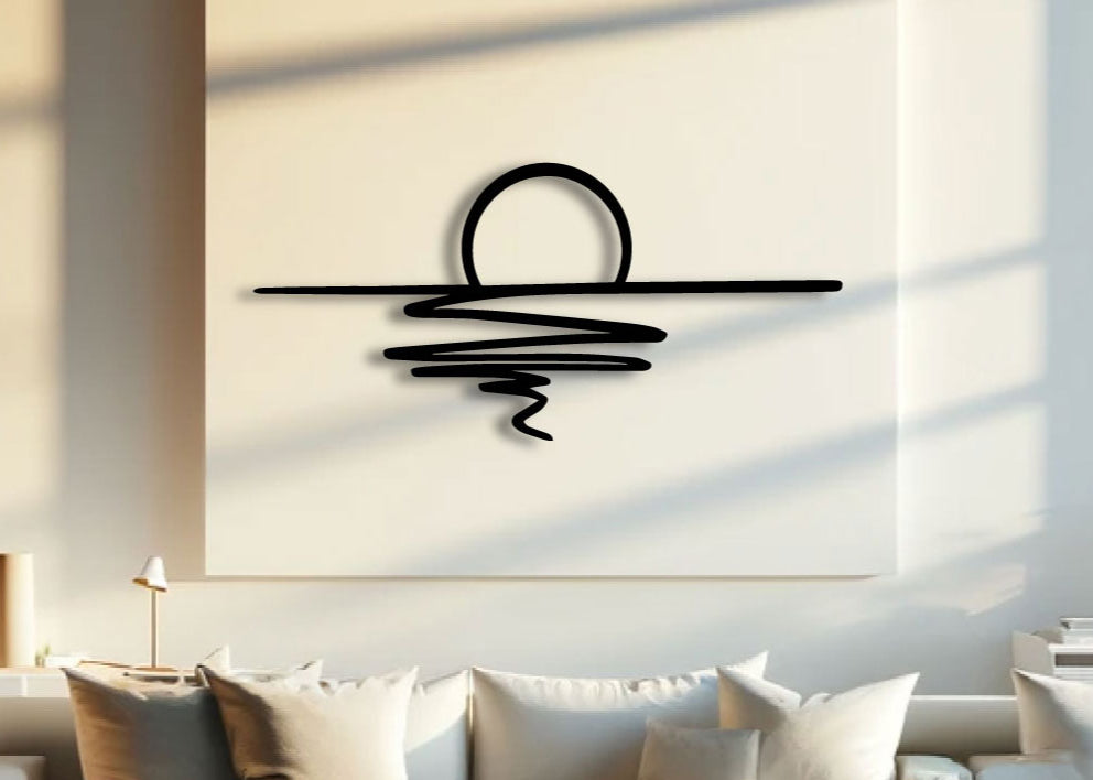 Décoration murale métal | Coucher du Soleil