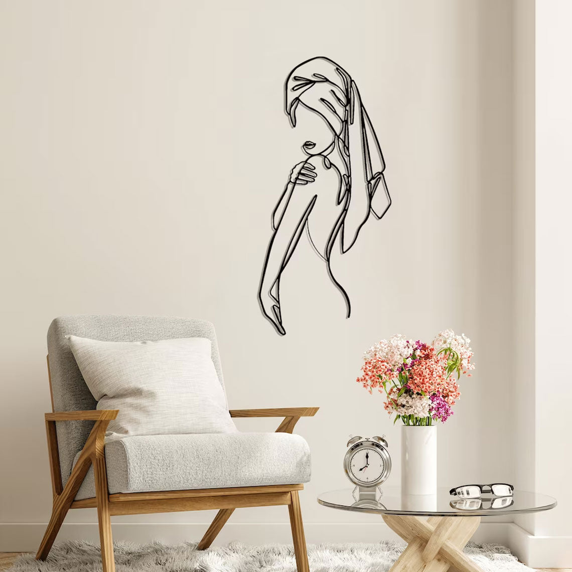 Decorazione Murale in Metallo - Eleganza eterna