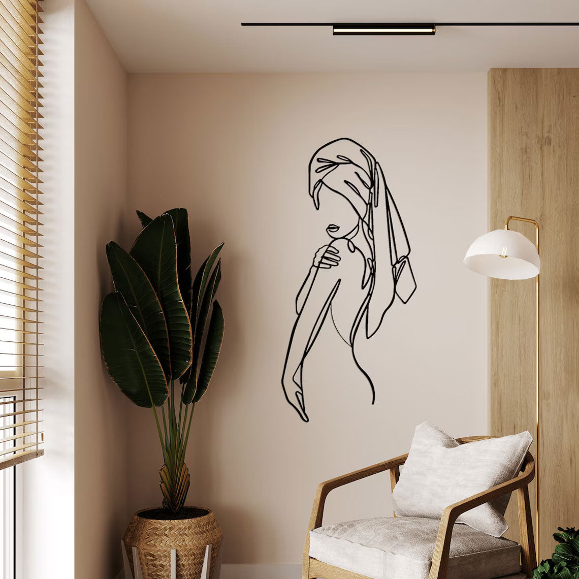 Decorazione Murale in Metallo - Eleganza eterna
