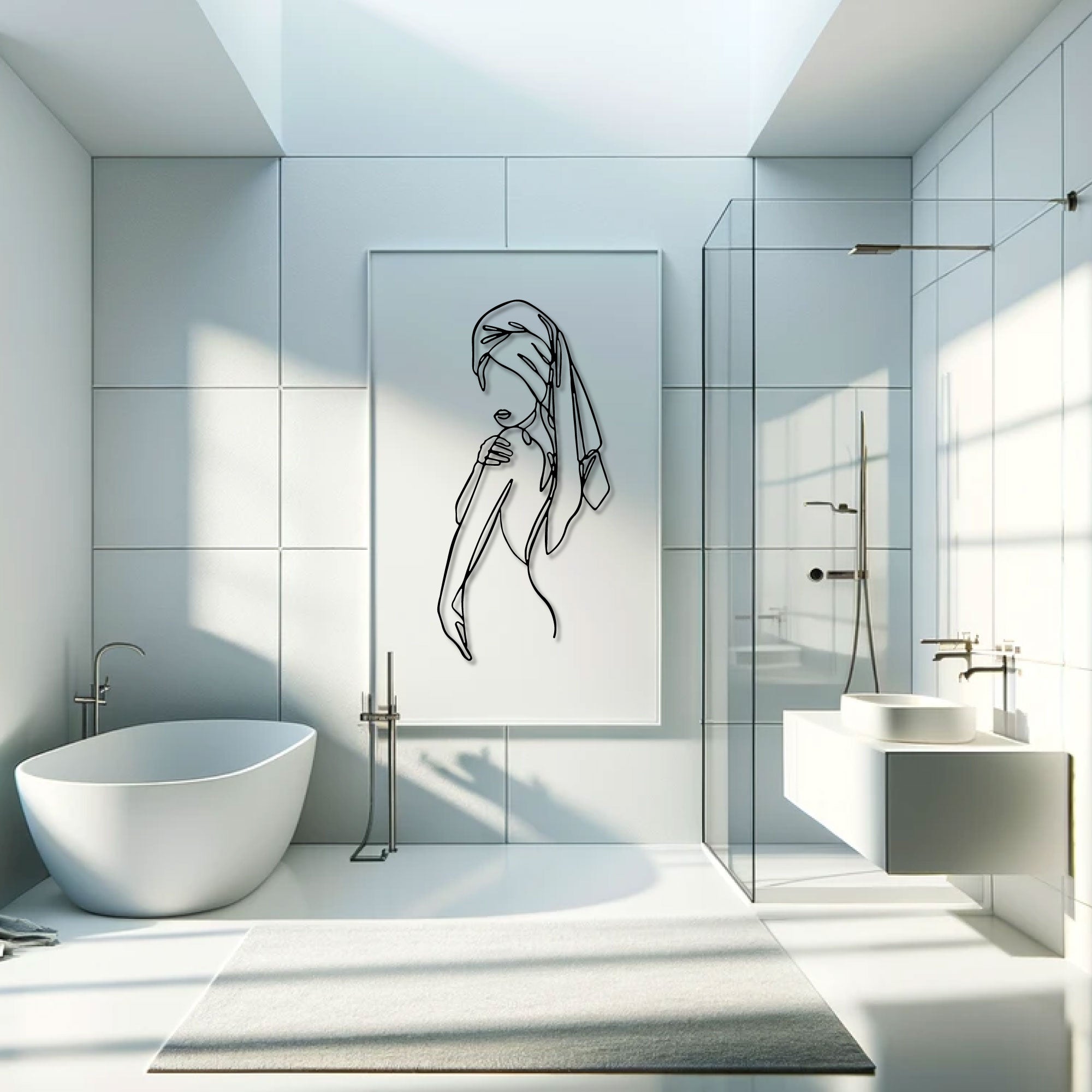 Decorazione Murale in Metallo - Eleganza eterna