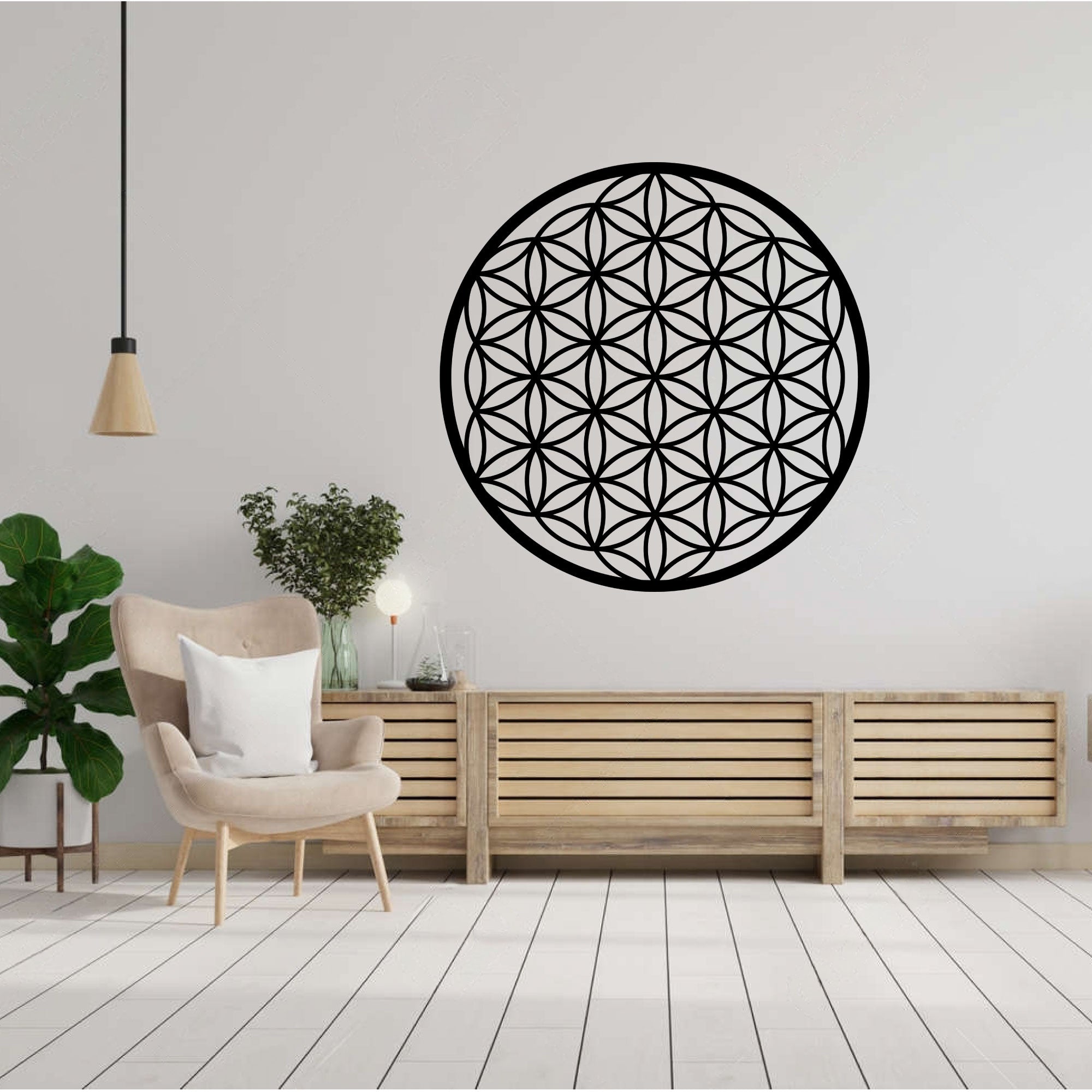 Décoration Murale en Métal - Art Géométrique (V.01)