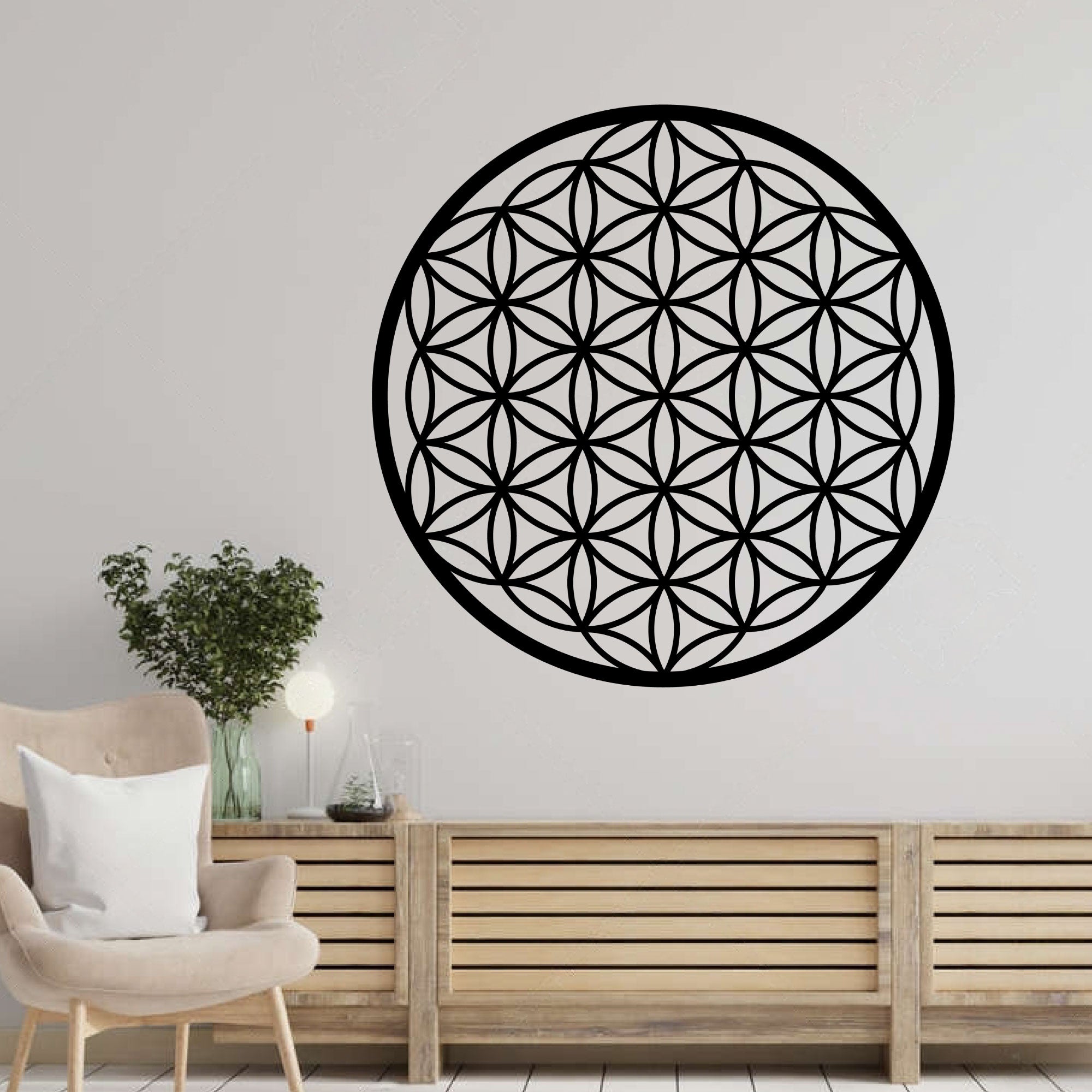 Décoration Murale en Métal - Art Géométrique (V.01)