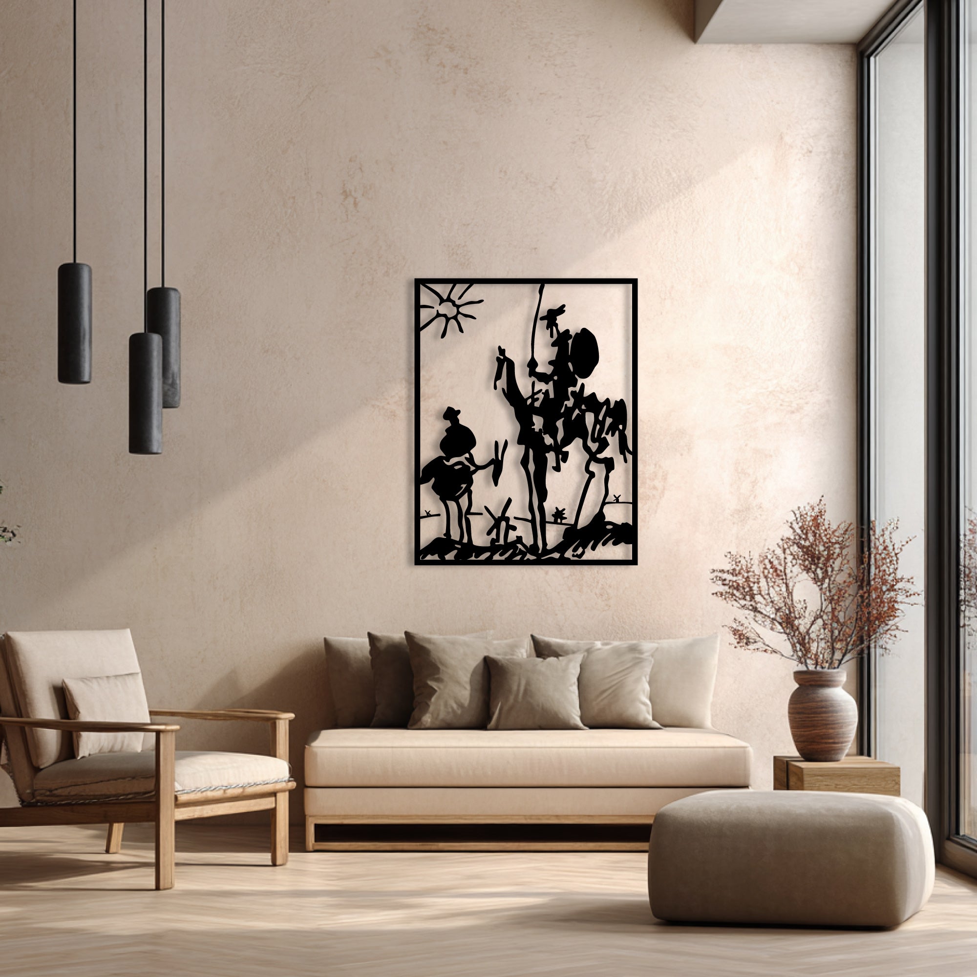 Decorazione da parete in metallo – Picasso Don Chisciotte