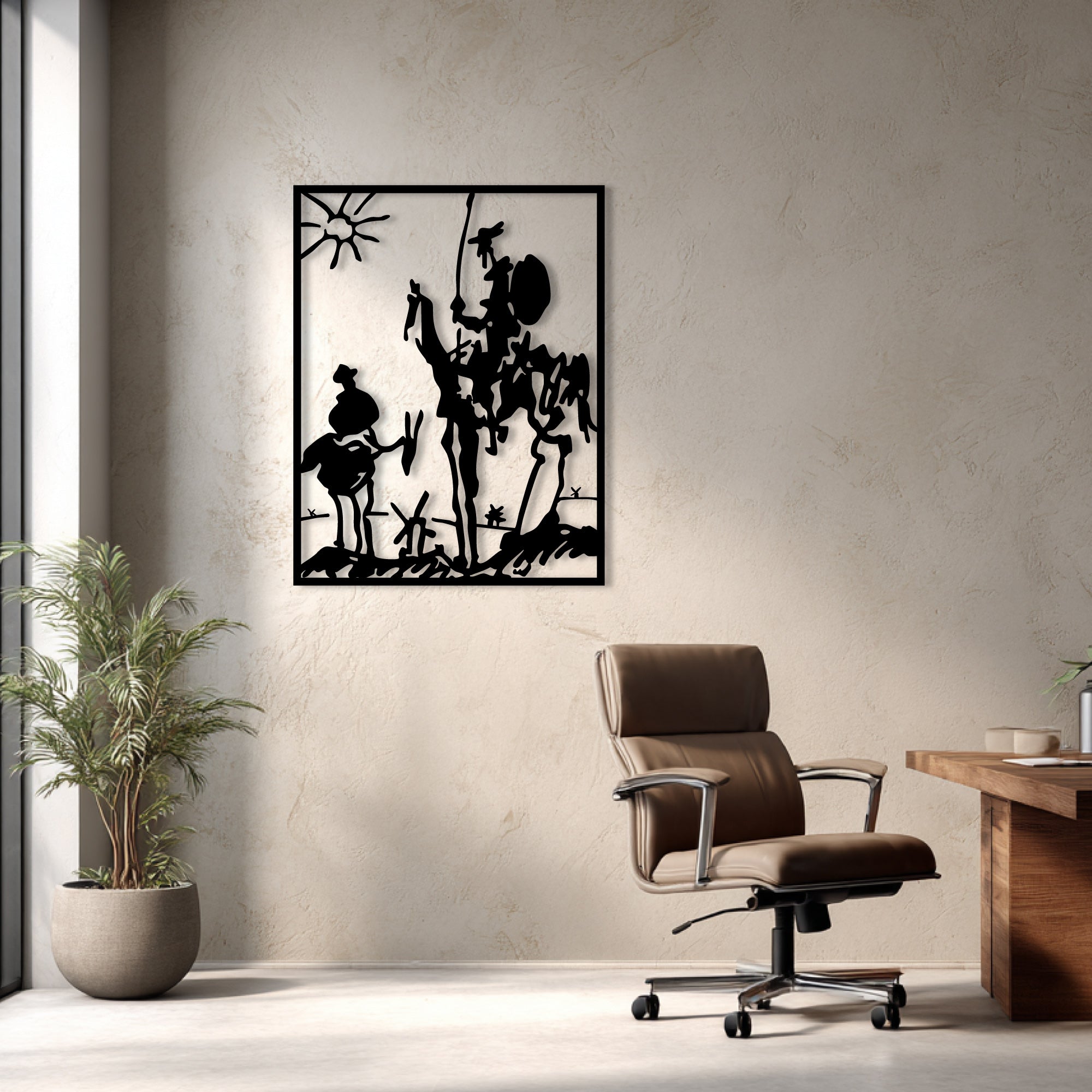 Decorazione da parete in metallo – Picasso Don Chisciotte