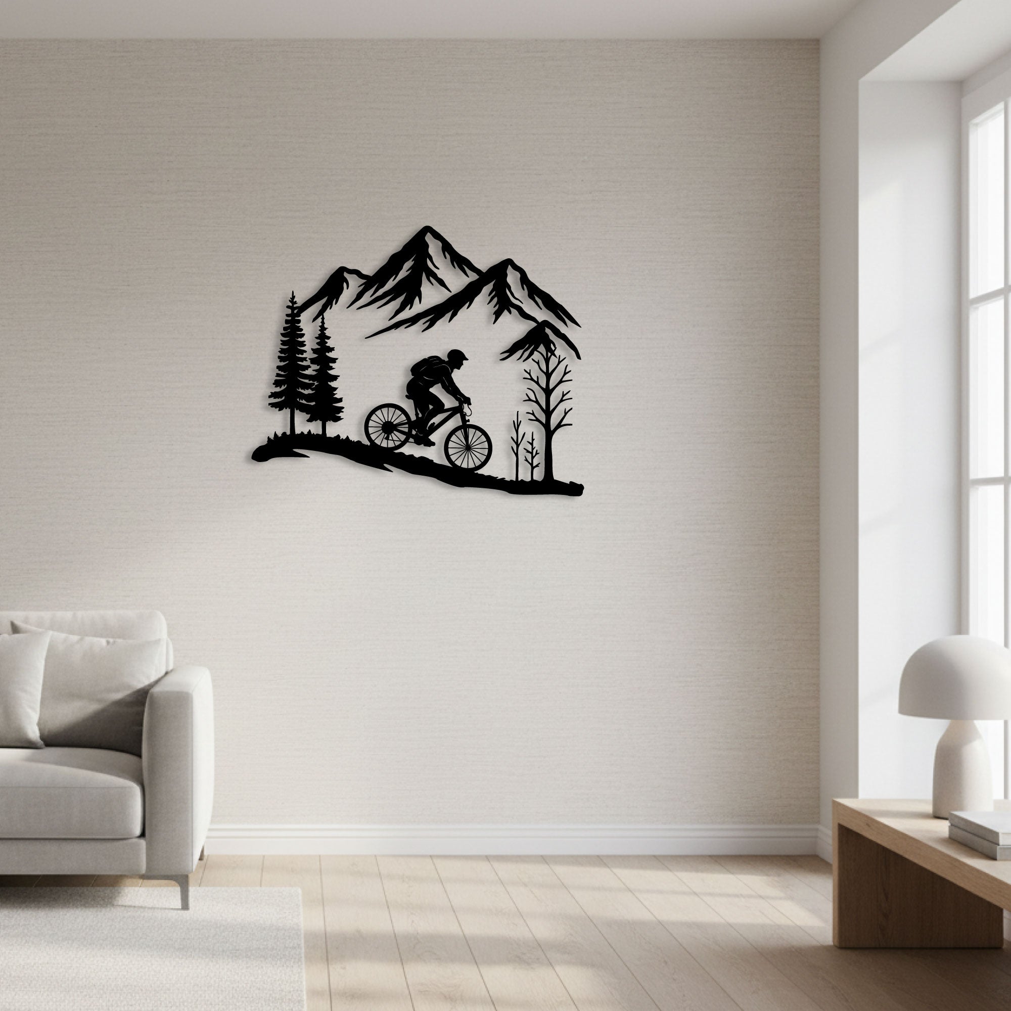 Decoración de Pared de Metal - Cycliste