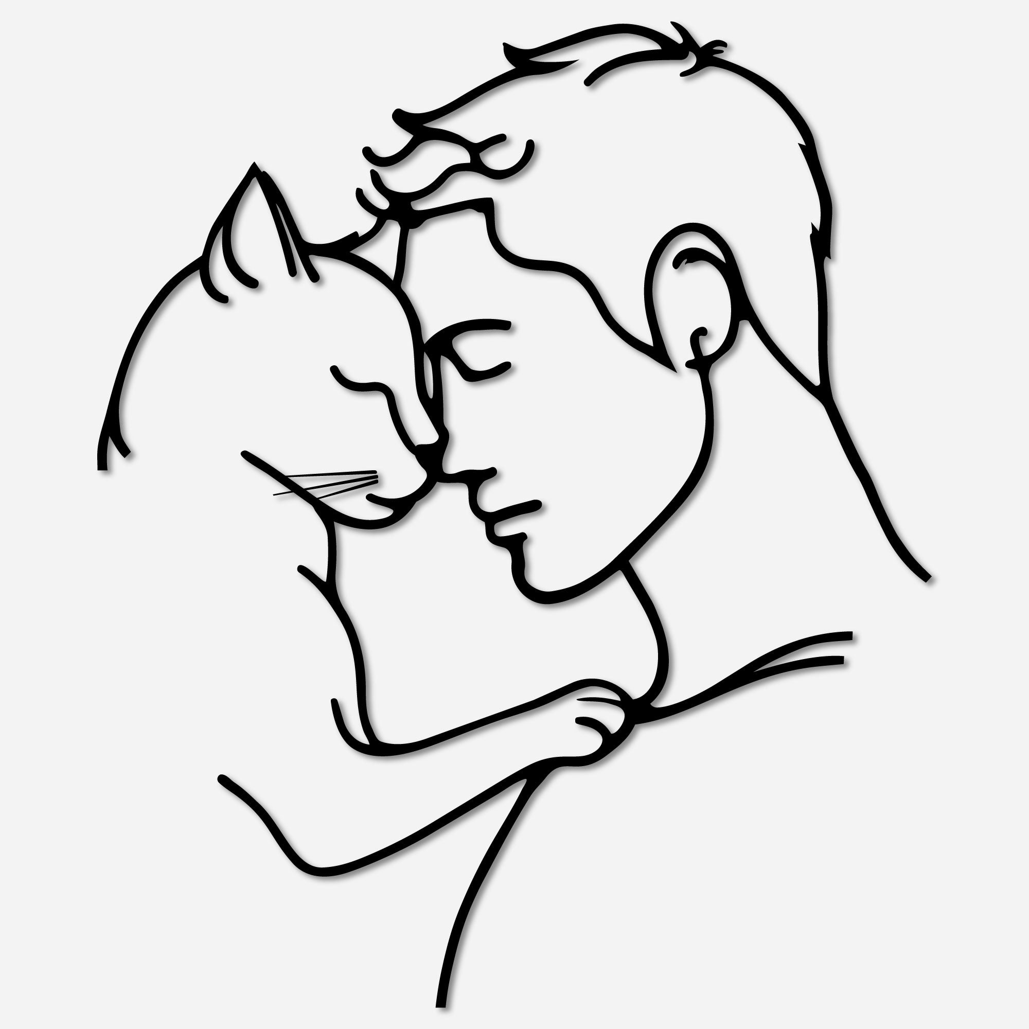 Metal Wall Decoration - Cat lovers V.02