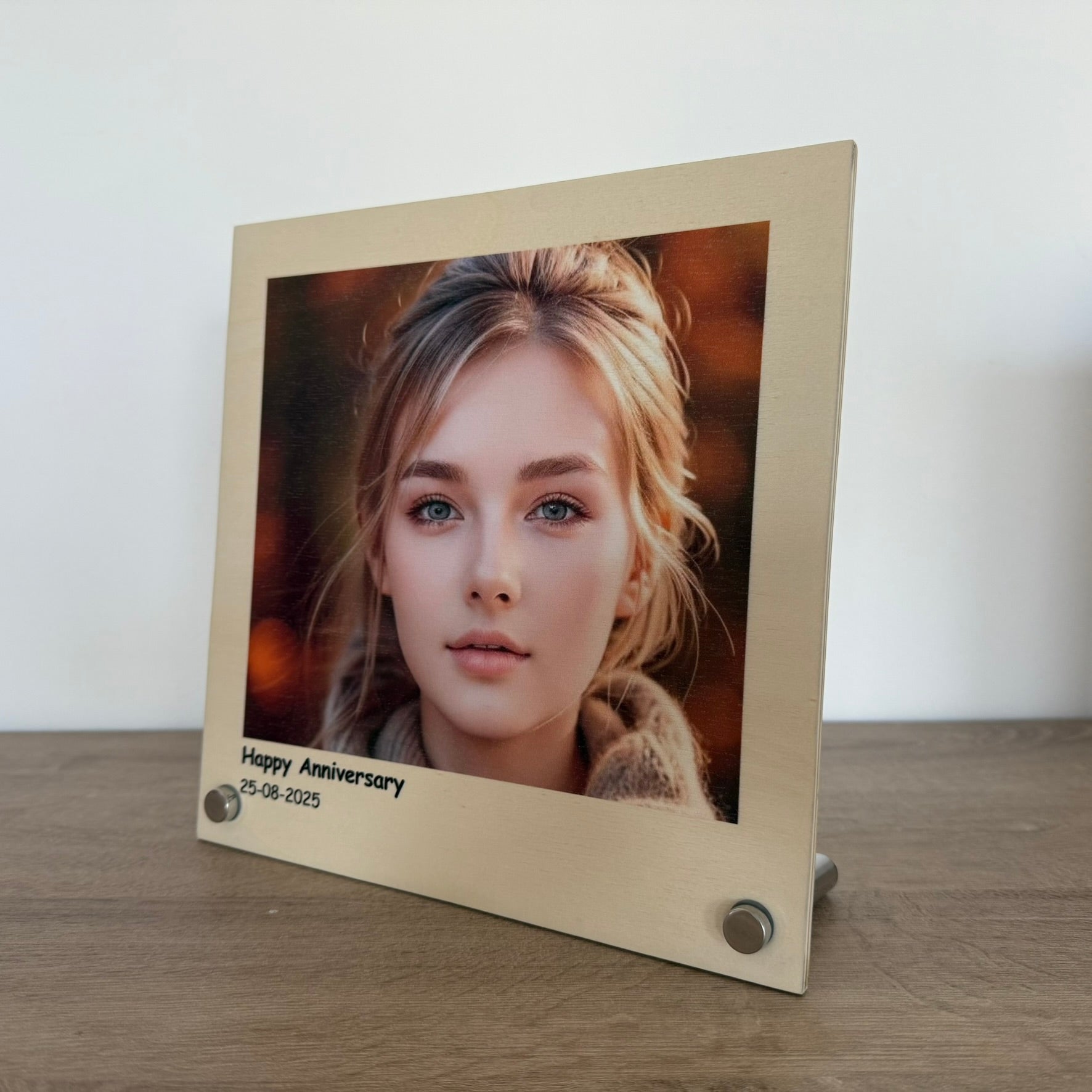 Impression Photo Personnalisée sur Panneau en Bois – 22x22 cm