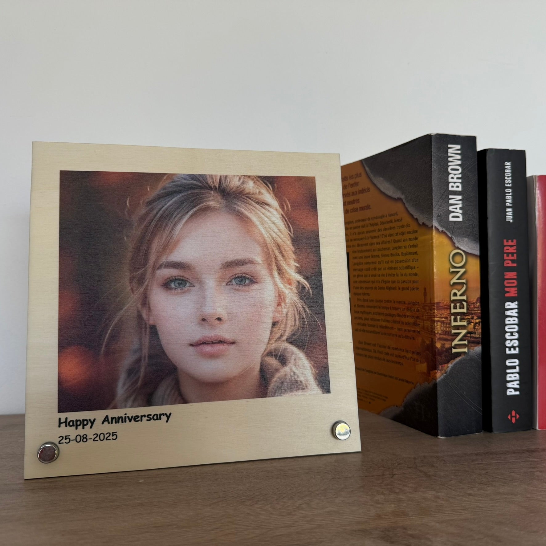 Impresión Fotográfica Personalizada en Panel de Madera – 22x22 cm