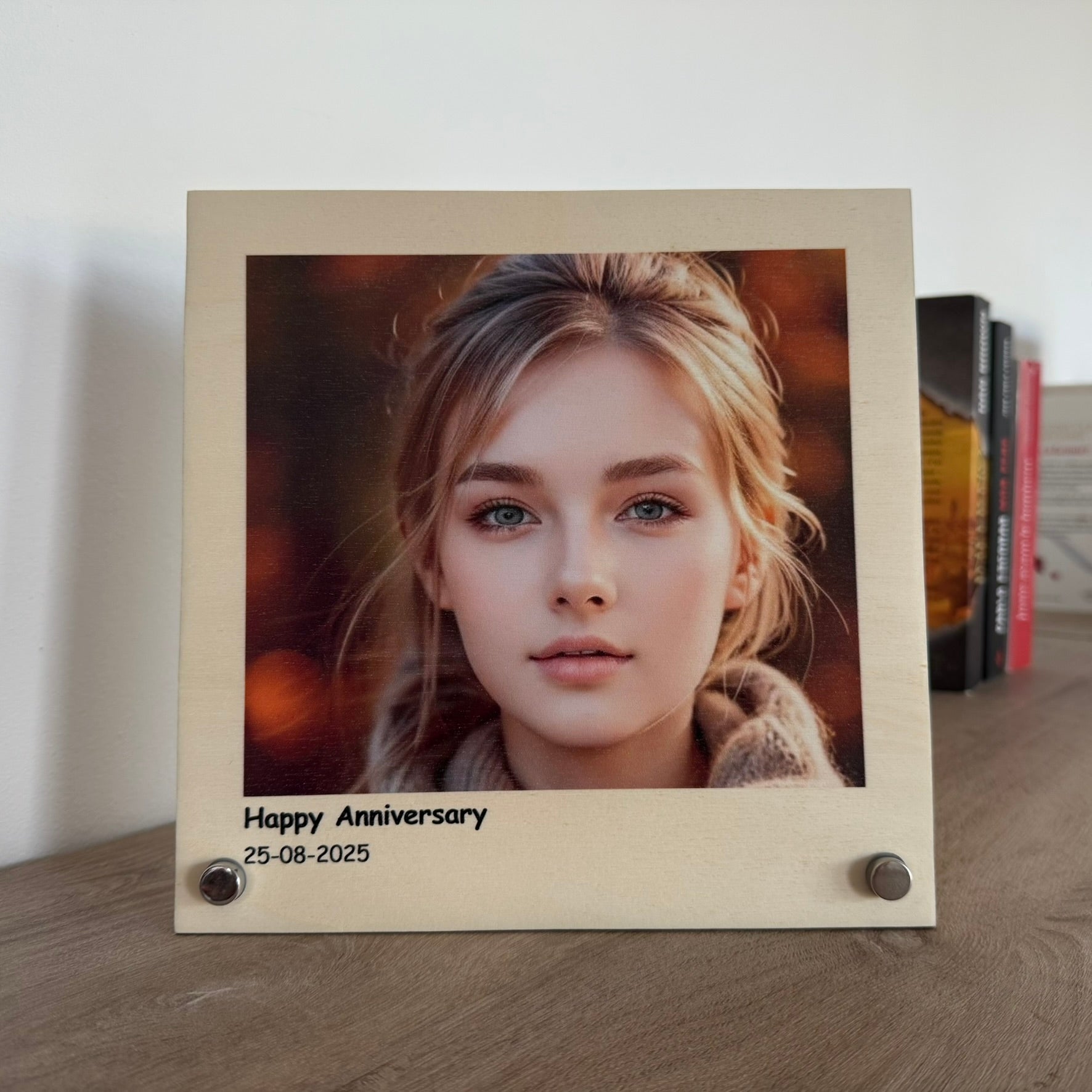 Impresión Fotográfica Personalizada en Panel de Madera – 22x22 cm