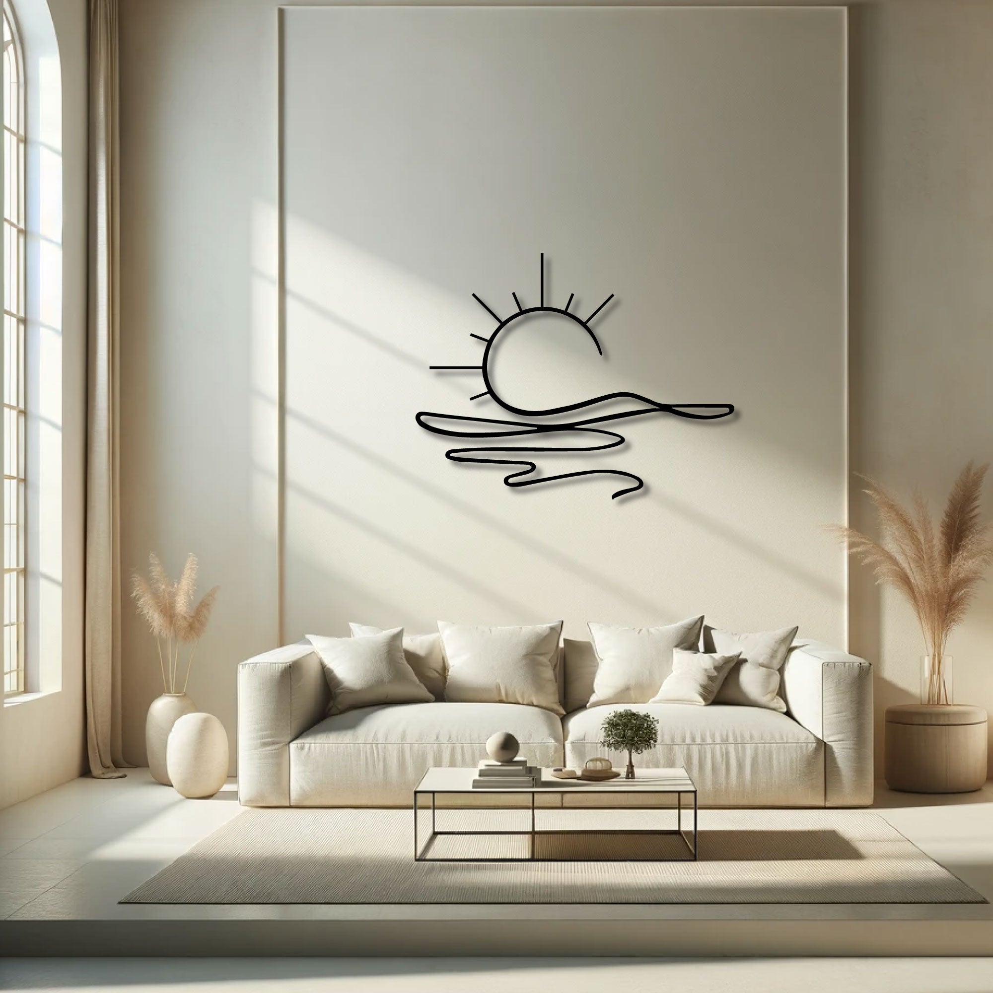 Décoration murale métal | Soleil 03