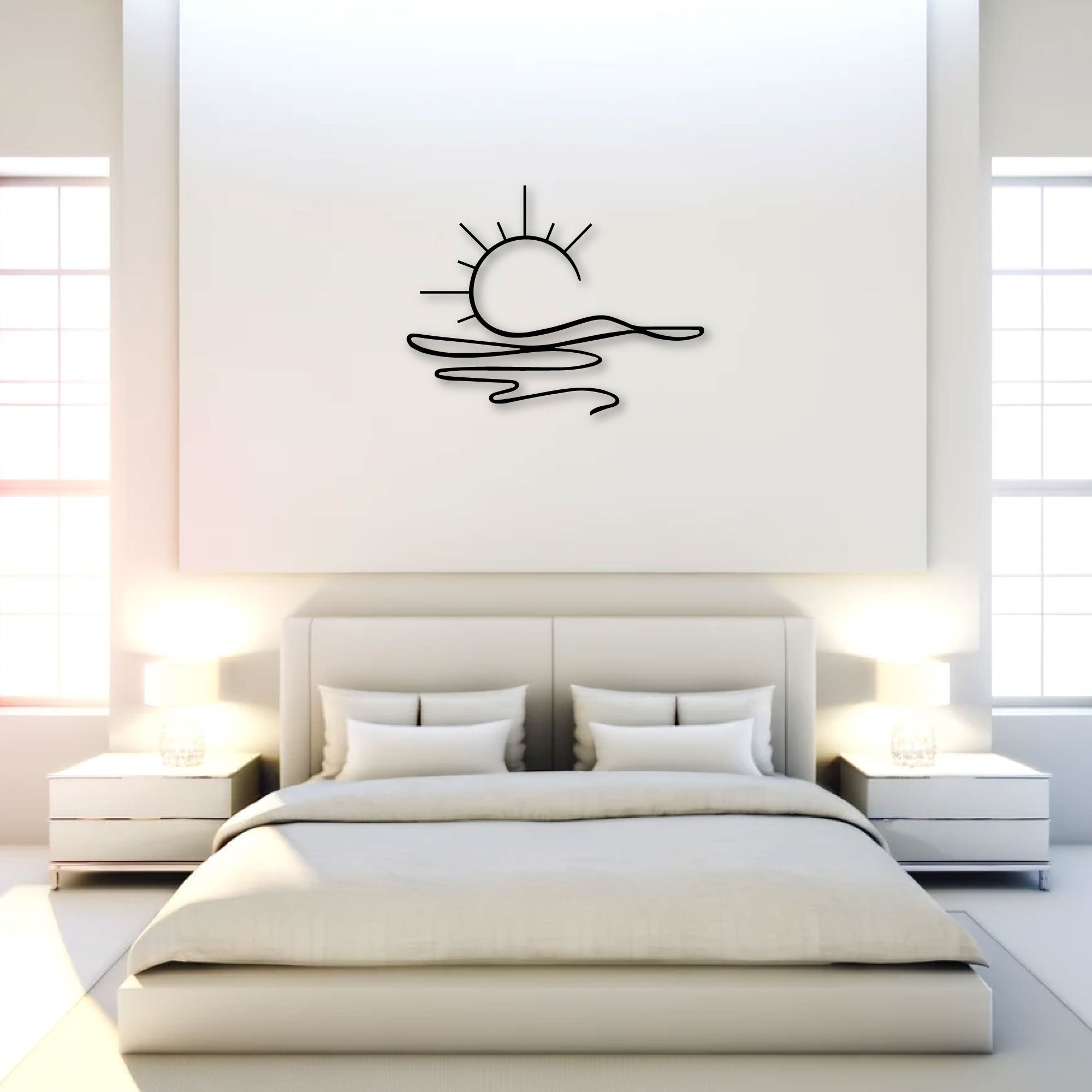 Décoration murale métal | Soleil 03