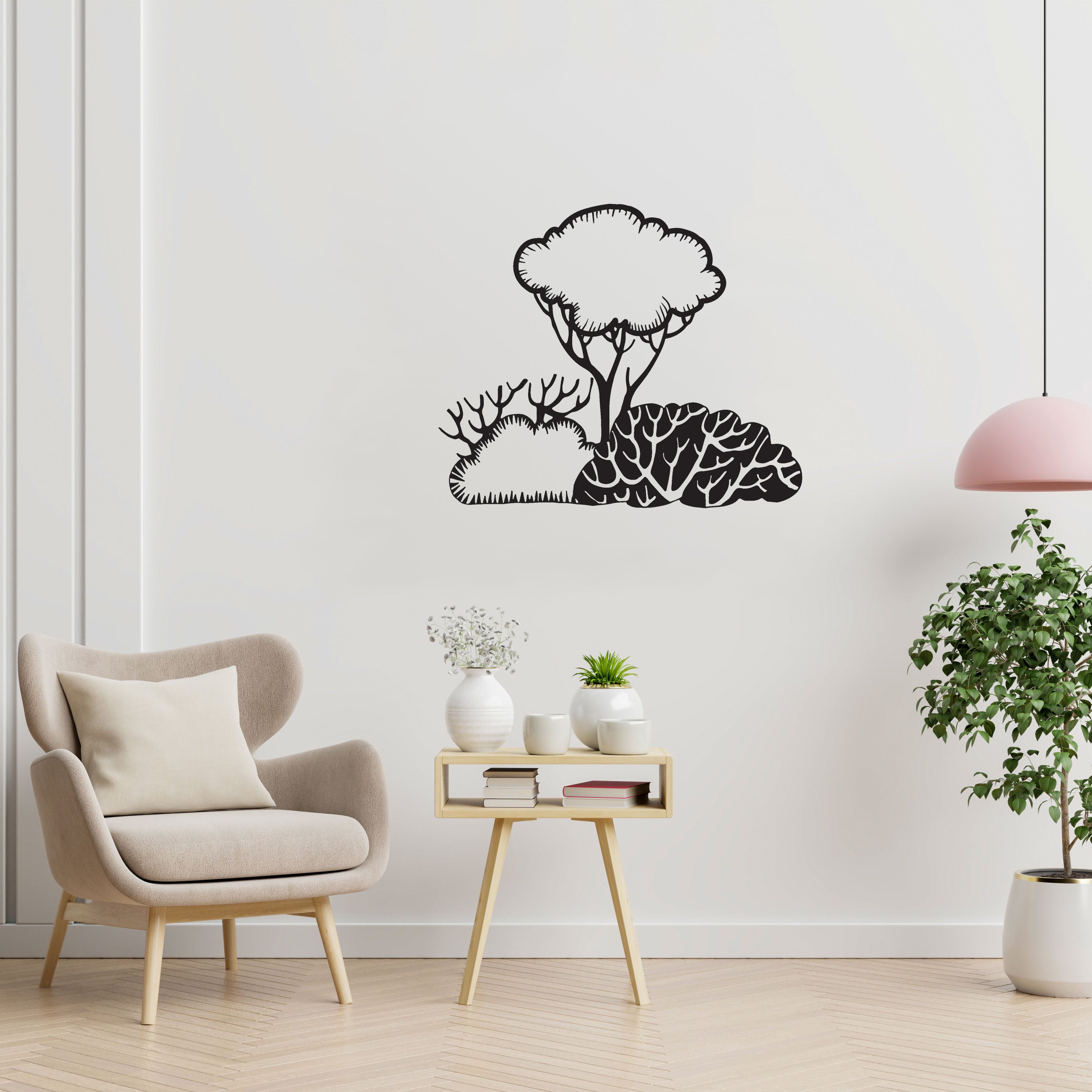 Décoration Murale en Métal - Buisson