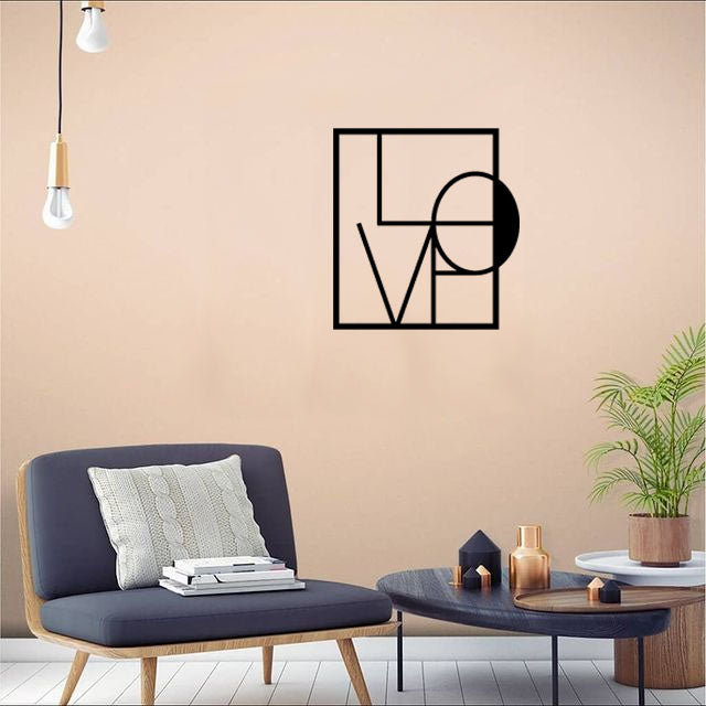 Décoration Murale en Métal - Love