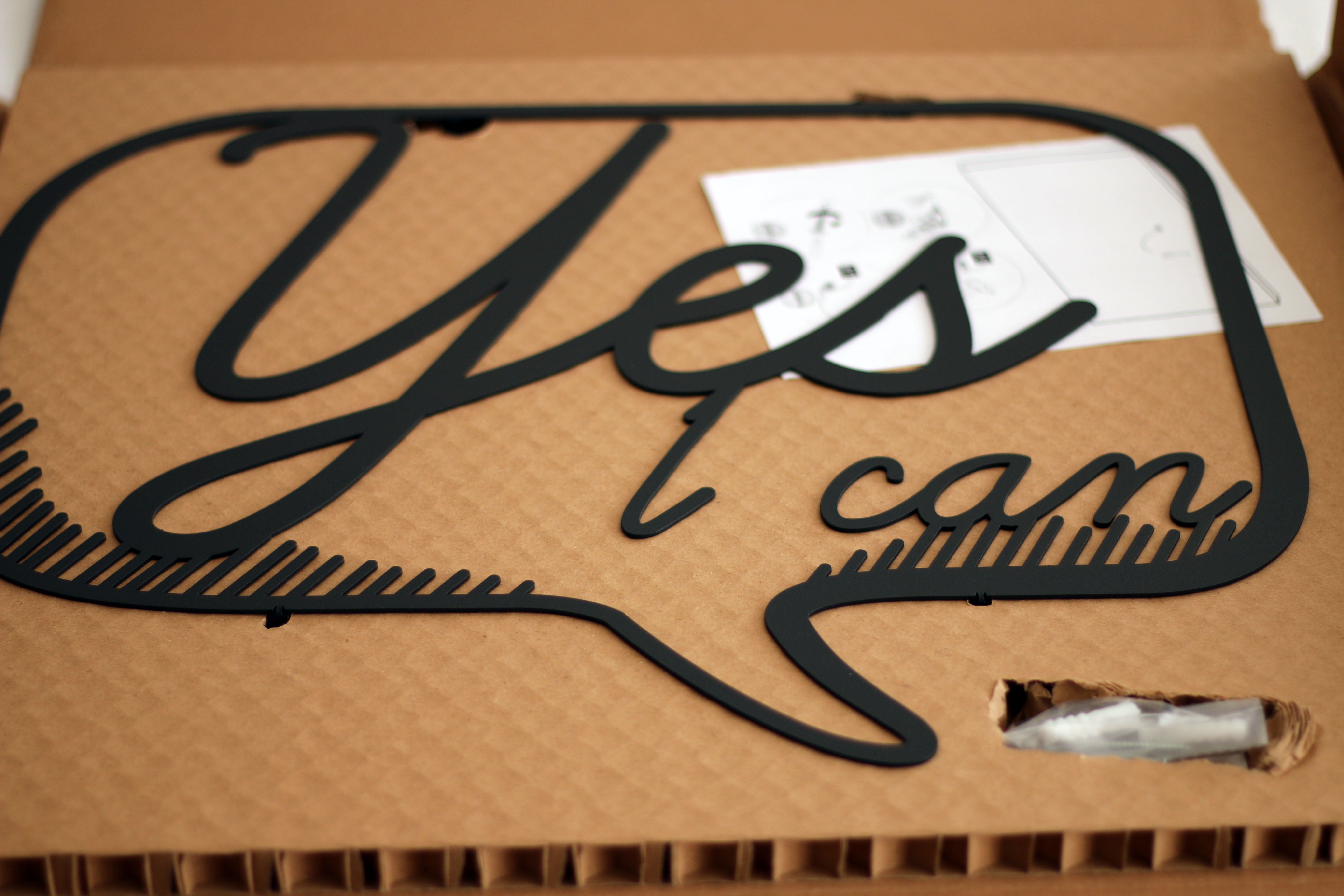 Décoration Murale en Métal - Yes