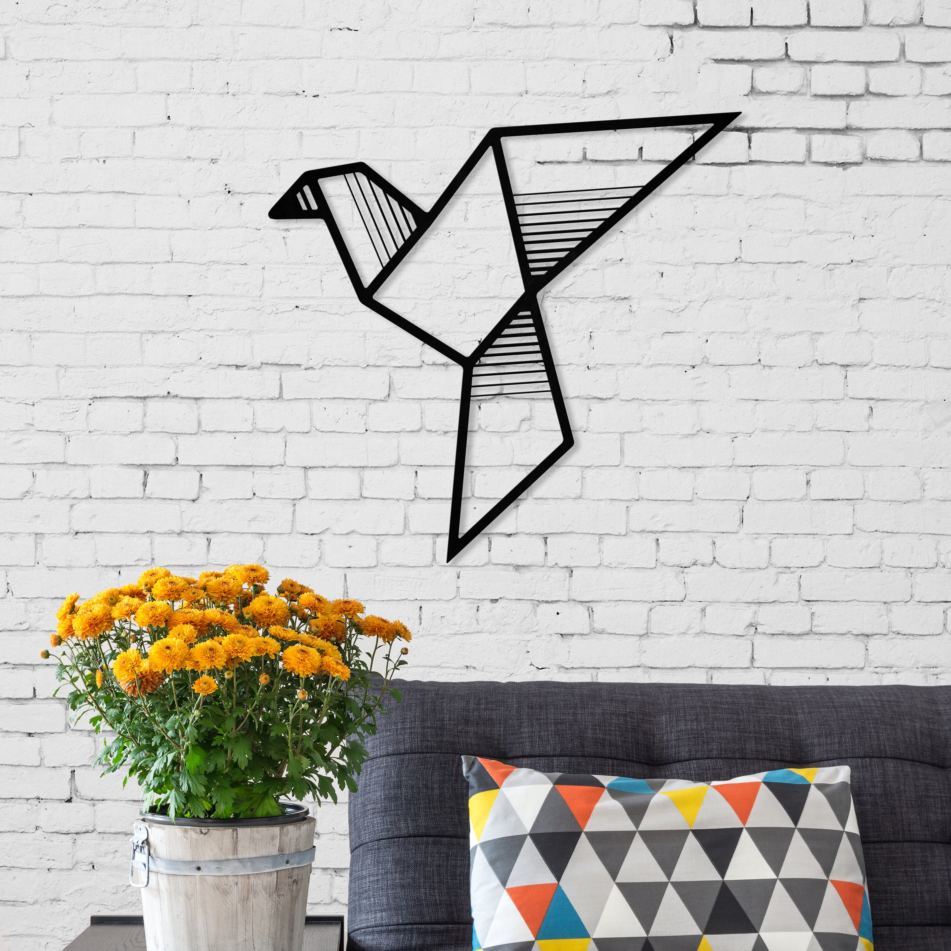 Décoration Murale en Métal - Oiseau