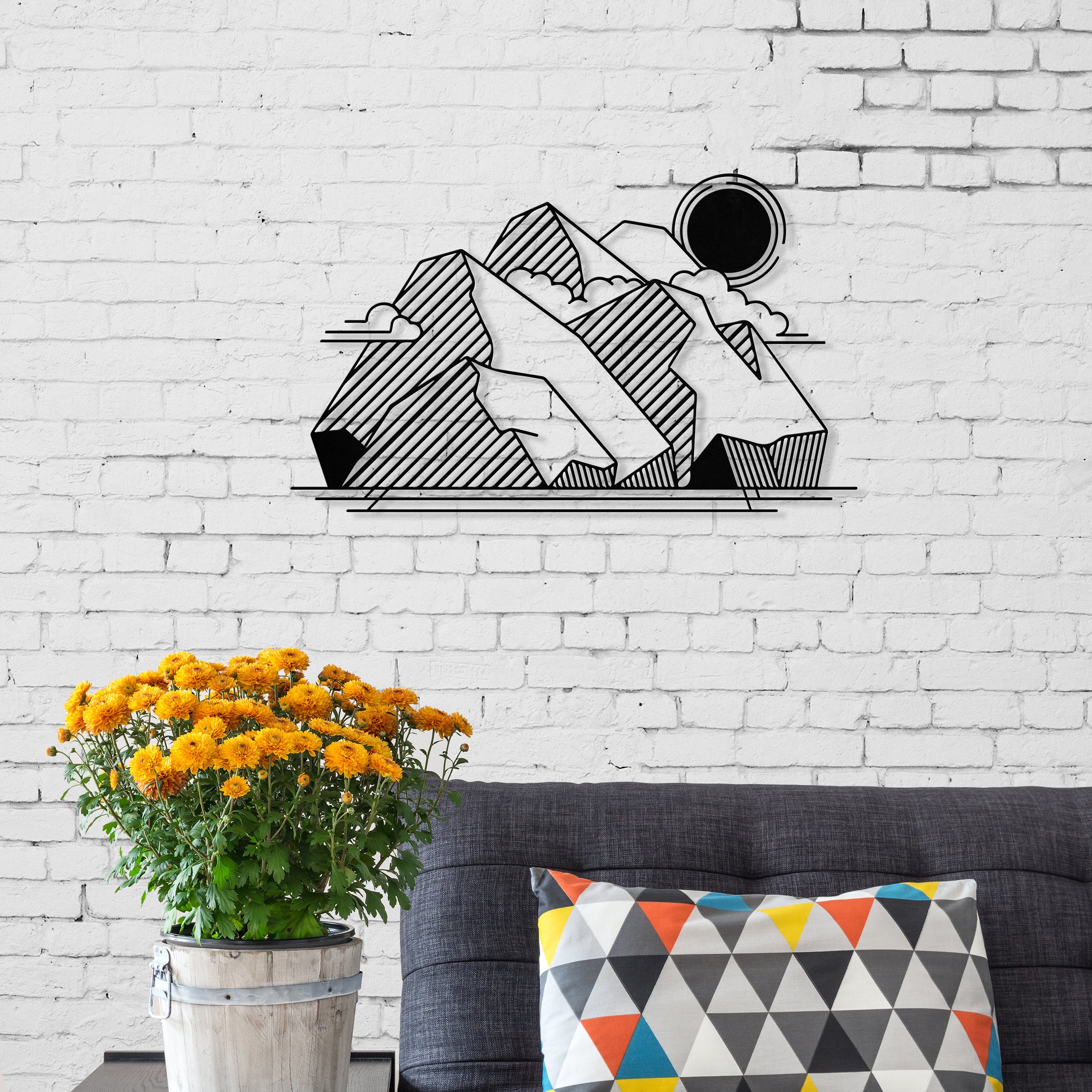 Décoration Murale en Métal - Paysage