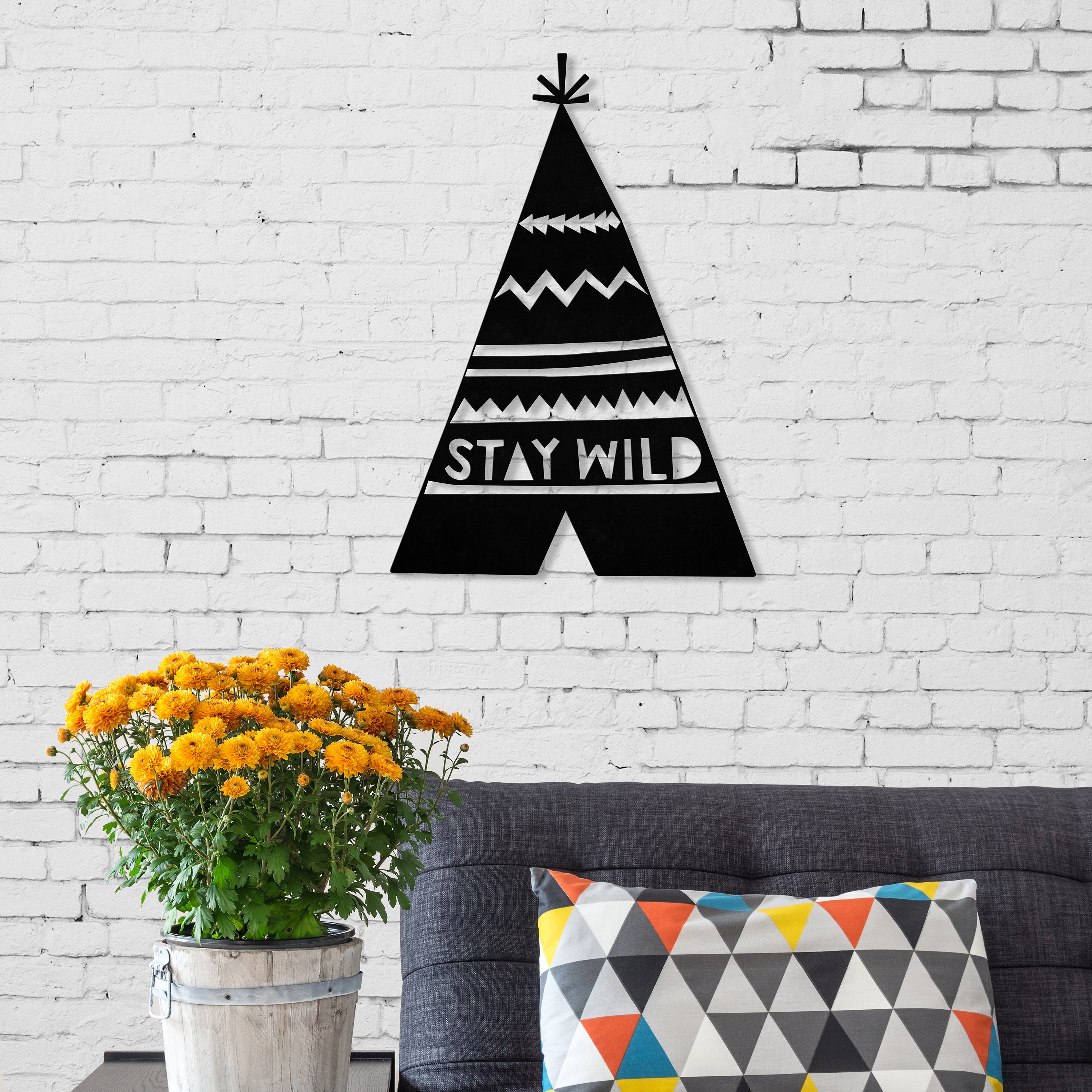 Décoration Murale en Métal - Sauvage