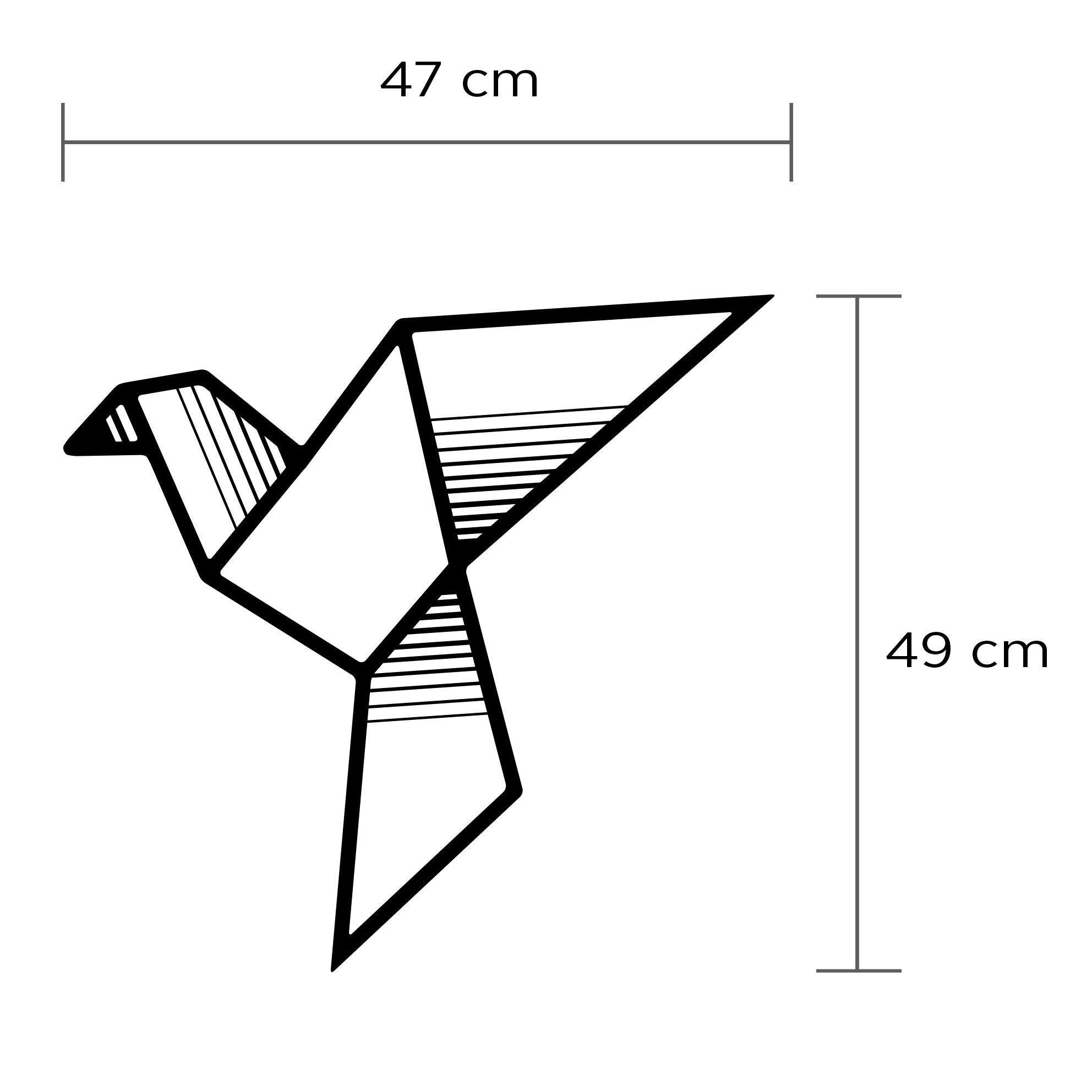 Décoration Murale en Métal - Oiseau