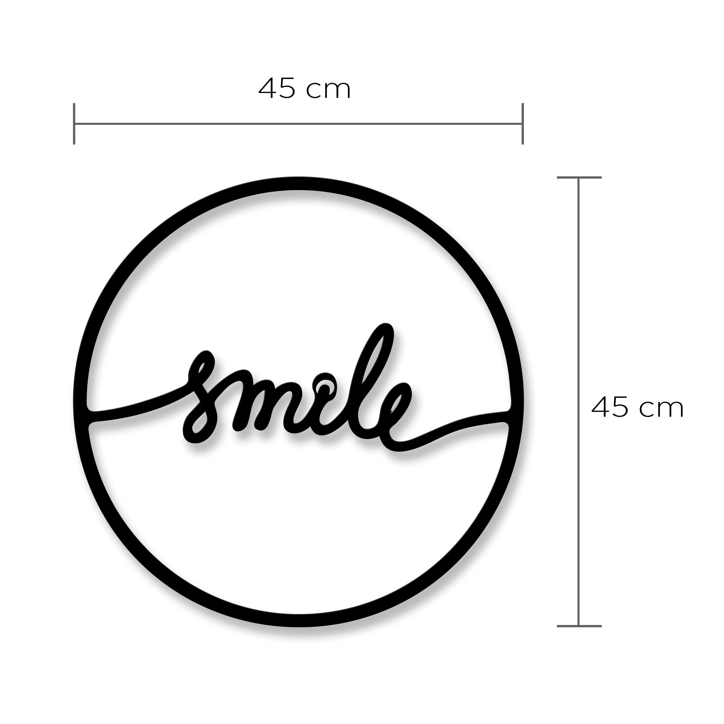 Décoration murale en métal - Smile